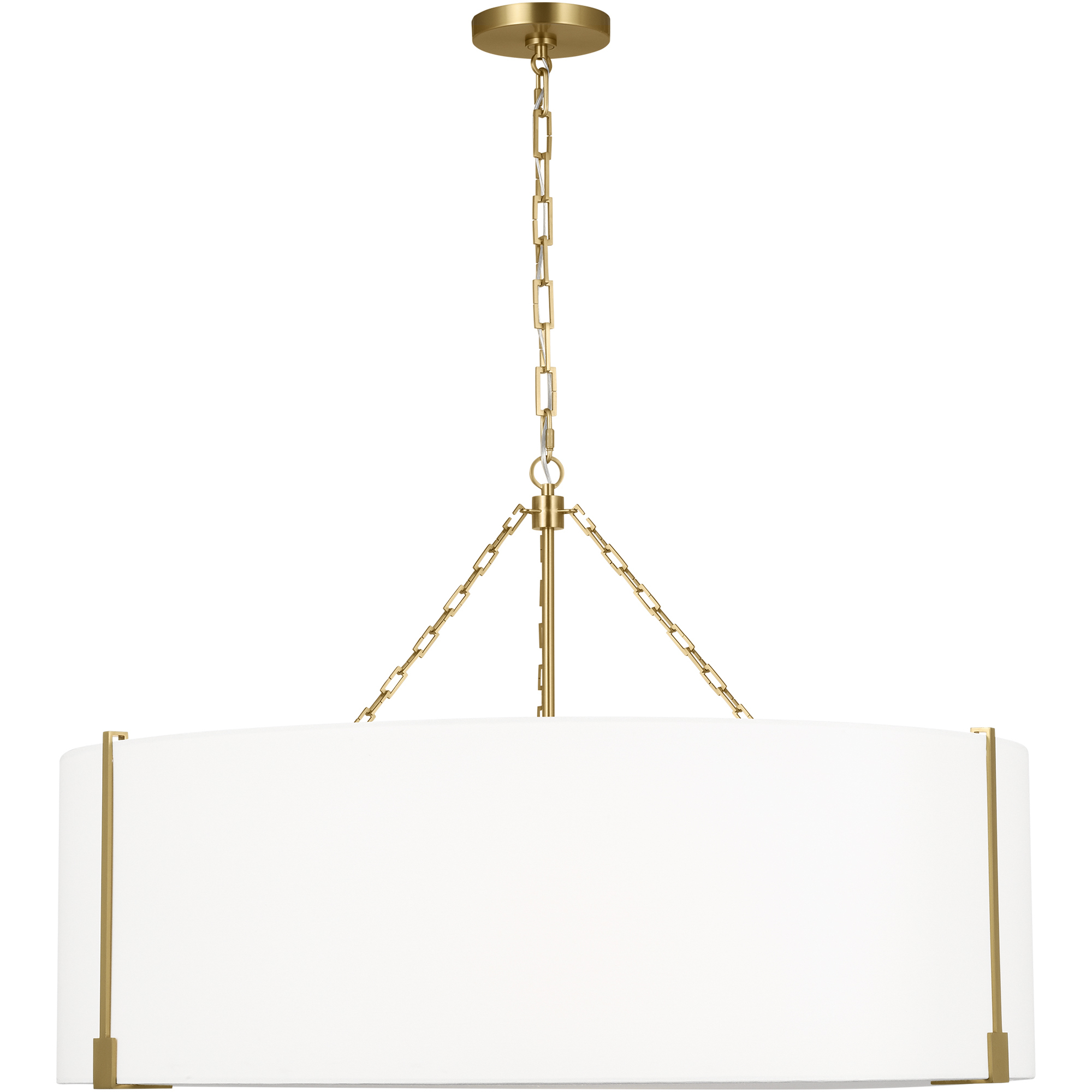 Thom Filicia Bergen 4 Light 36.25 inch Burnished Brass Pendant Ceiling Light