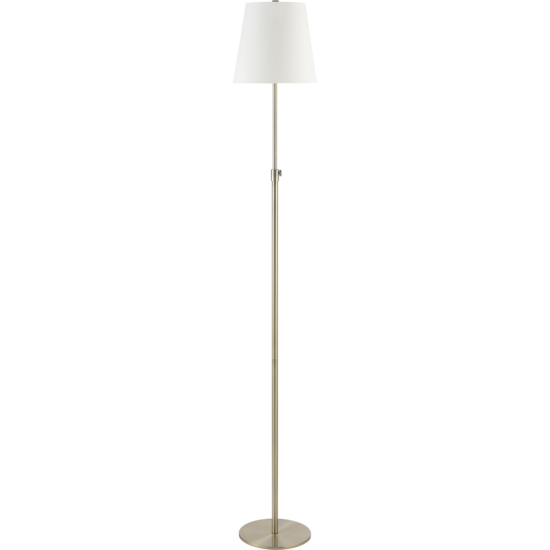 Asya 55 inch 60 watt Antique Brushed Brass Floor Lamp Portable Light