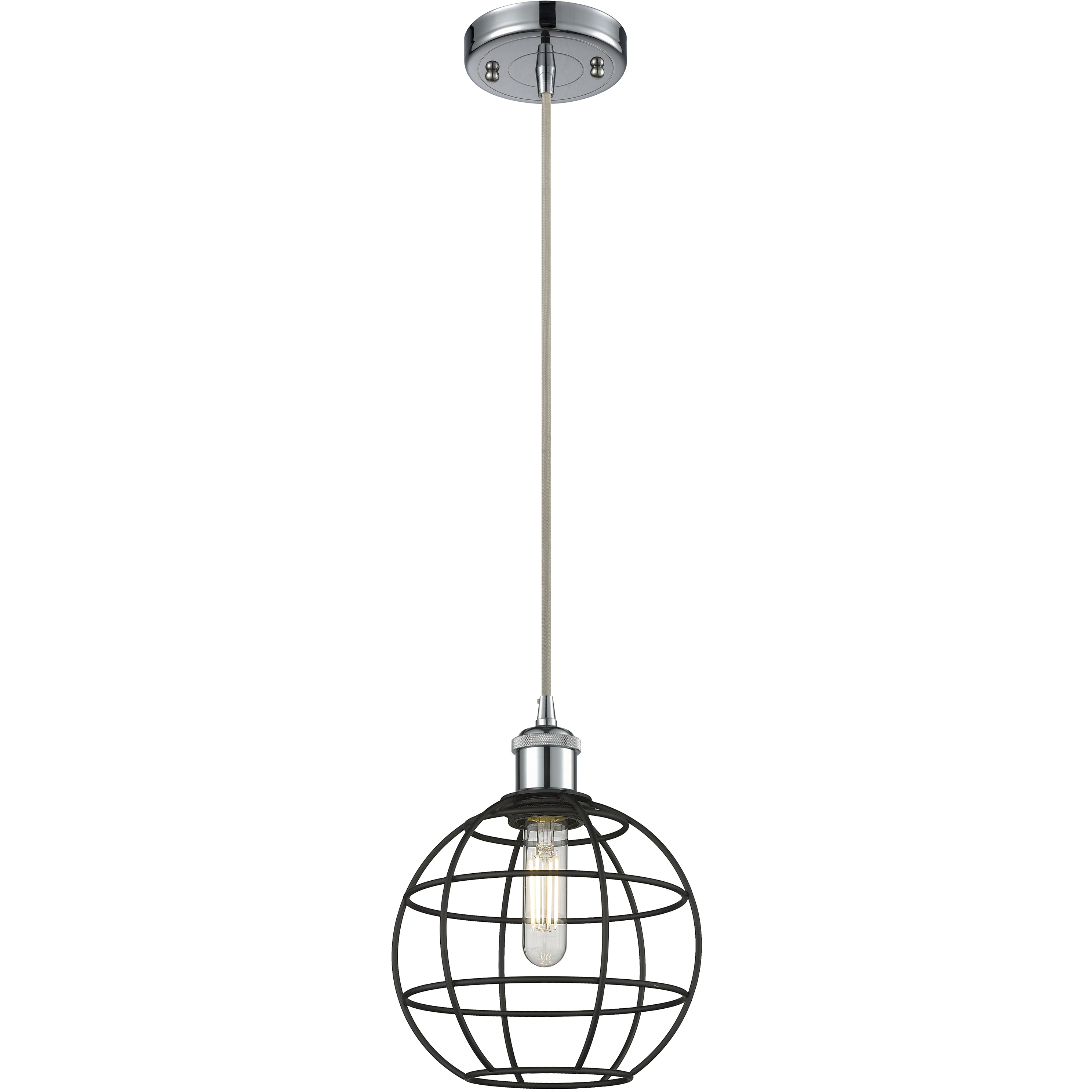 Lake Placid 1 Light 8 inch Polished Chrome Pendant Ceiling Light