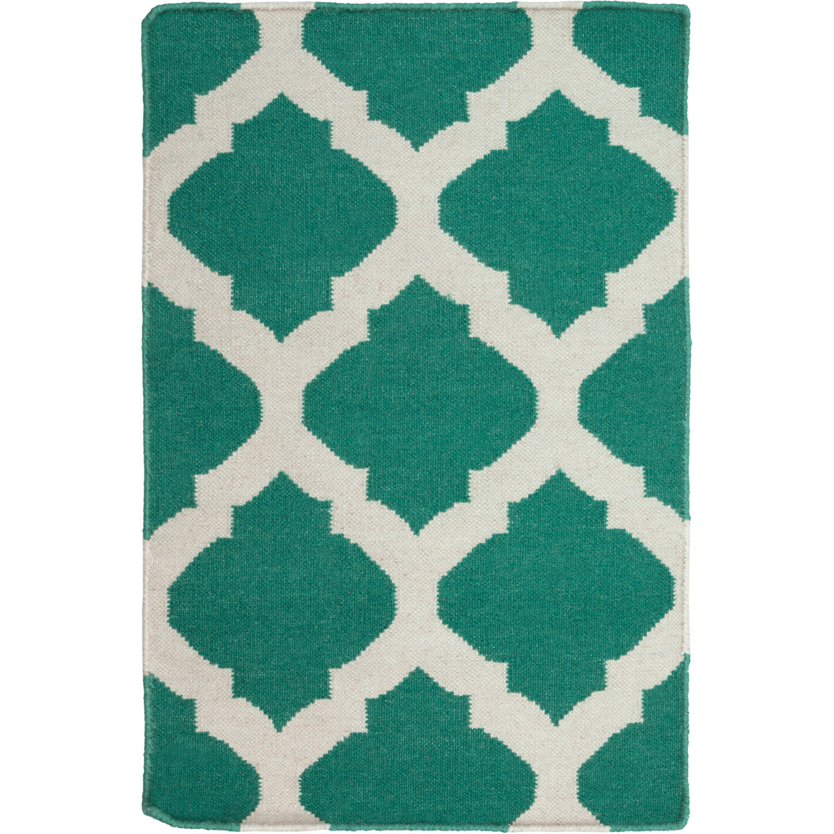 Frontier 36 X 24 inch Emerald, Khaki Rug