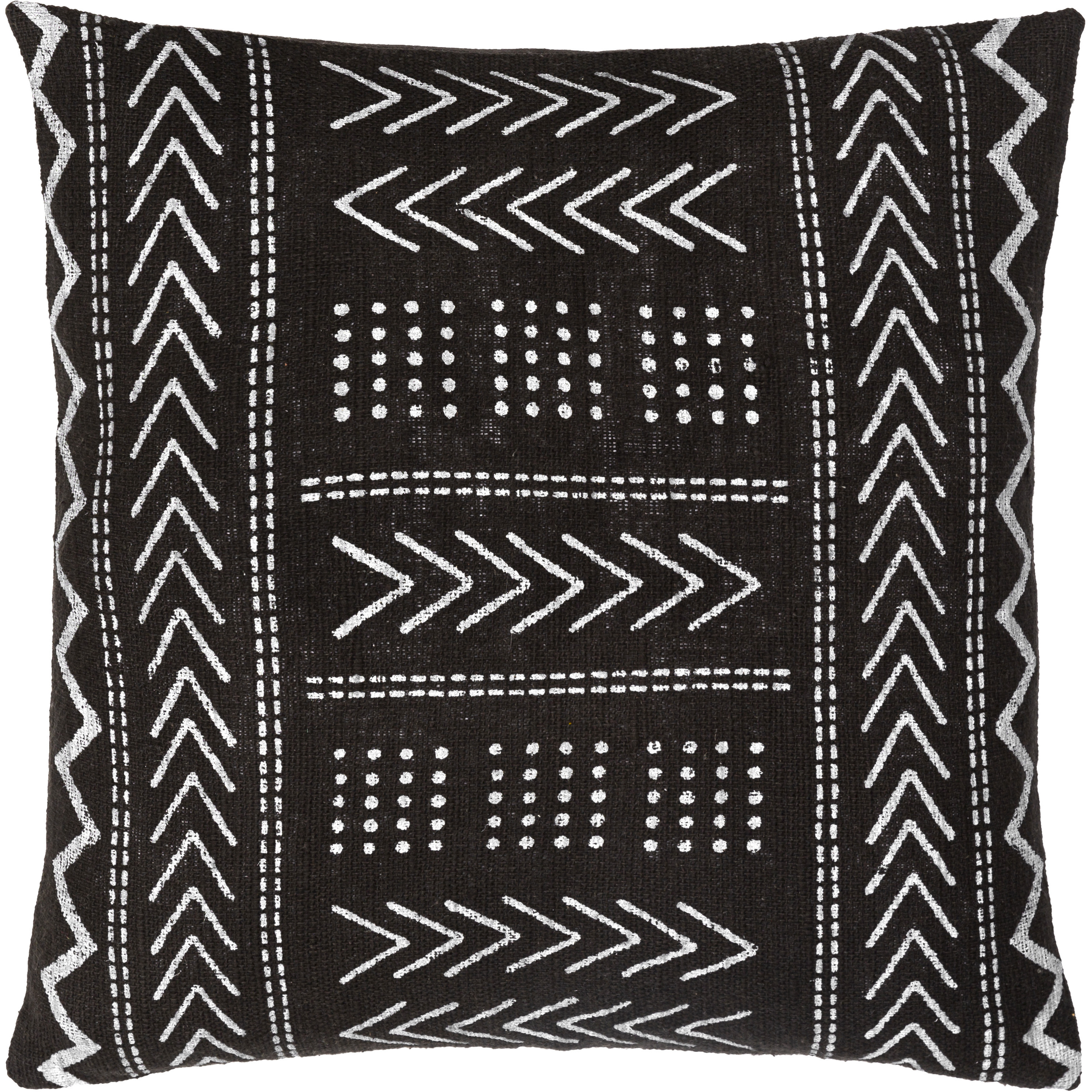 Malian 20 inch Black Pillow Kit in 20 x 20, Square