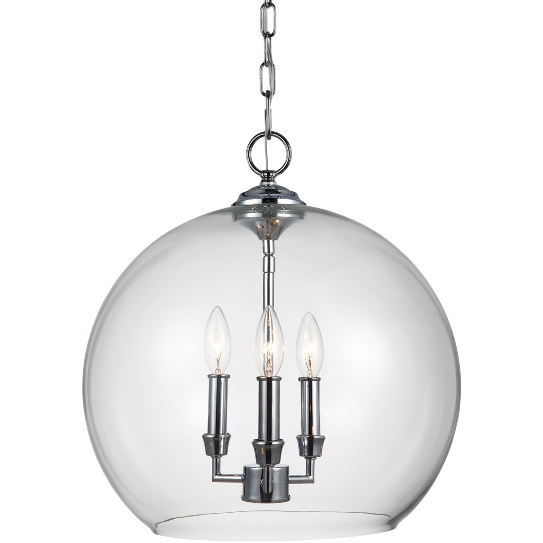 Konstance 3 Light 16 inch Chrome Pendant Ceiling Light