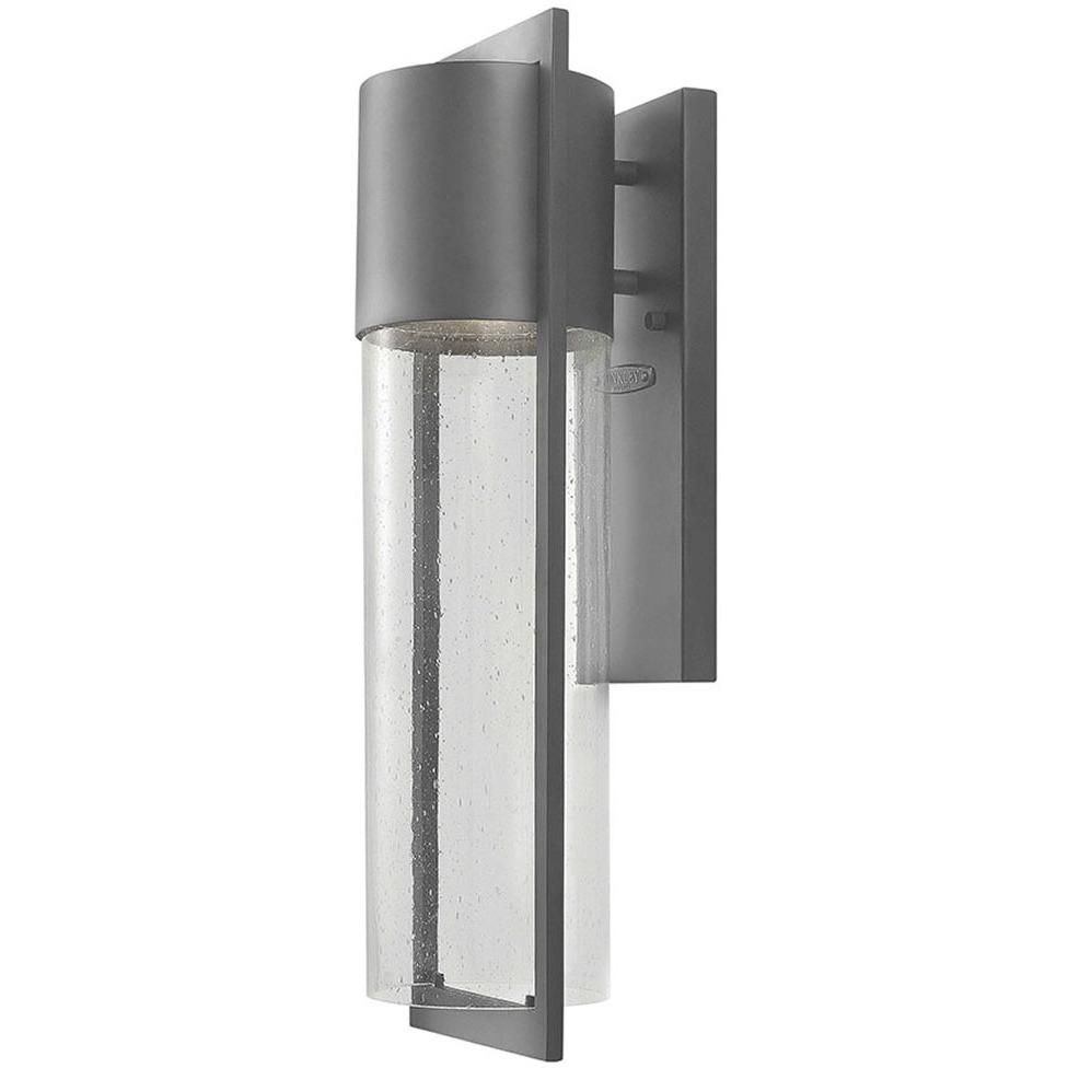 Shelter LED 21 inch Hematite Outdoor Wall Mount Lantern, Medium