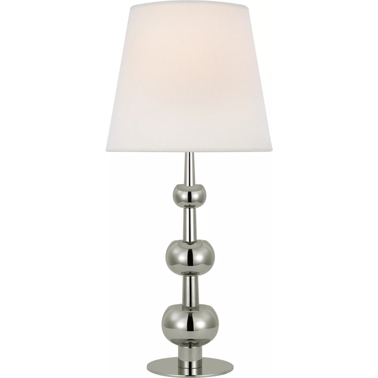Paloma Contreras Comtesse 29 inch 15 watt Polished Nickel Triple Table Lamp Portable Light, Medium