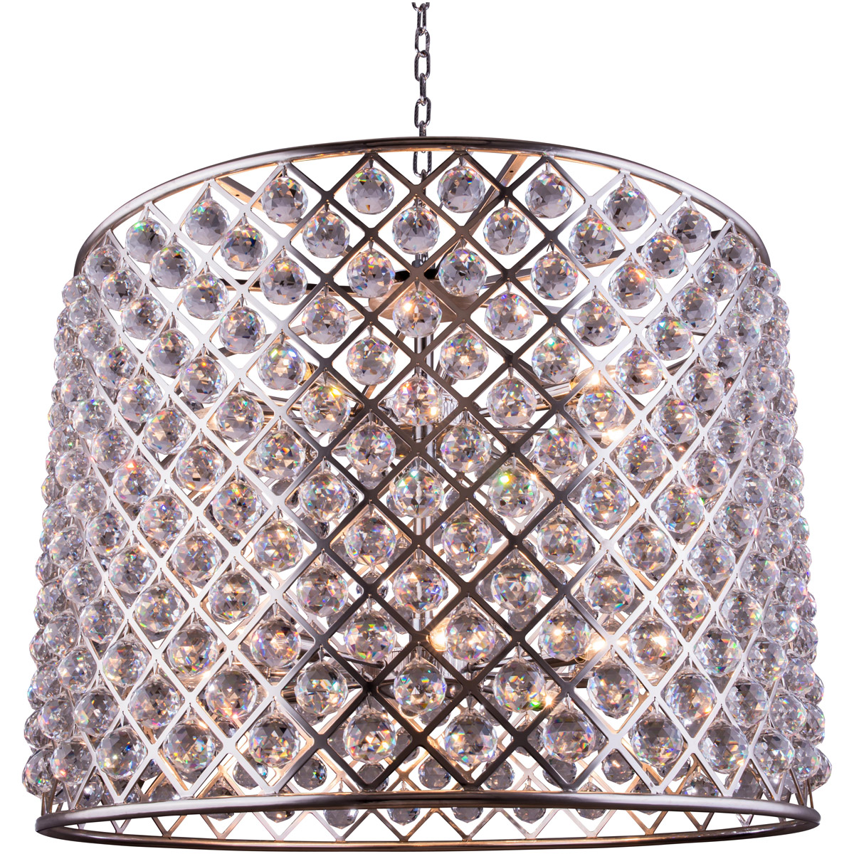 Madison 12 Light 35.5 inch Polished Nickel Pendant Ceiling Light in Clear, Urban Classic
