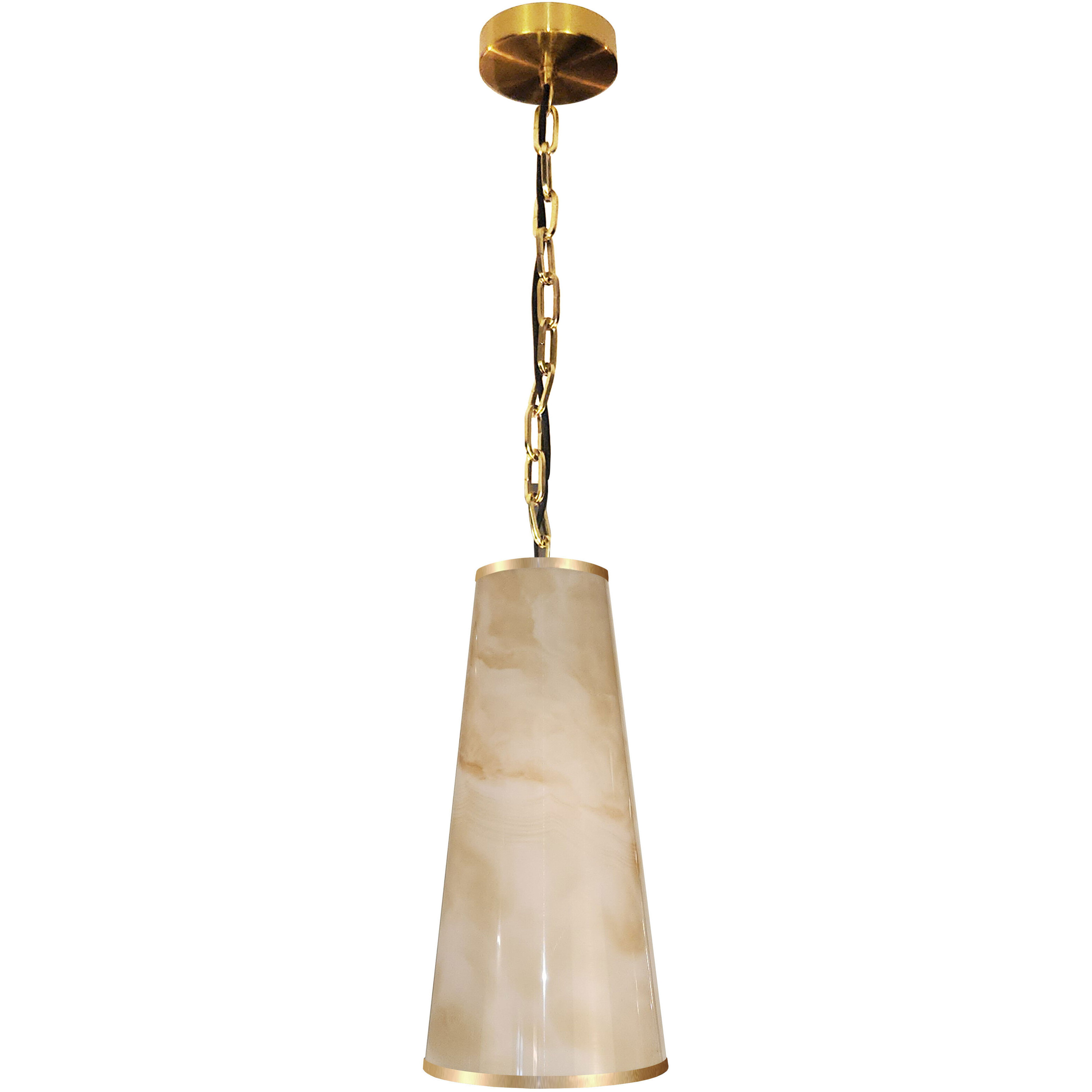 Nena 1 Light 7 inch Aged Brass Pendant Ceiling Light