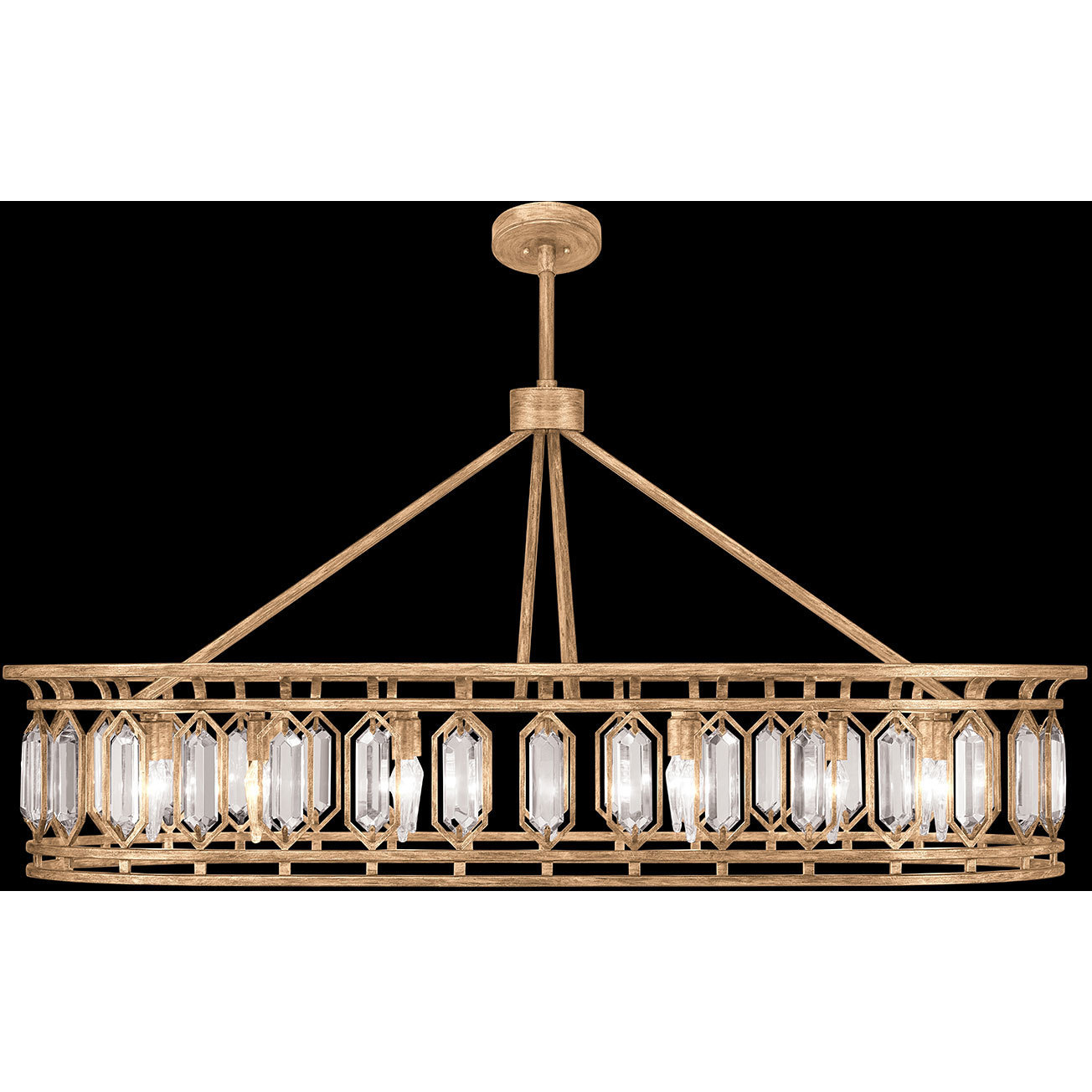 Westminster 14 Light 52 inch Gold Pendant Ceiling Light