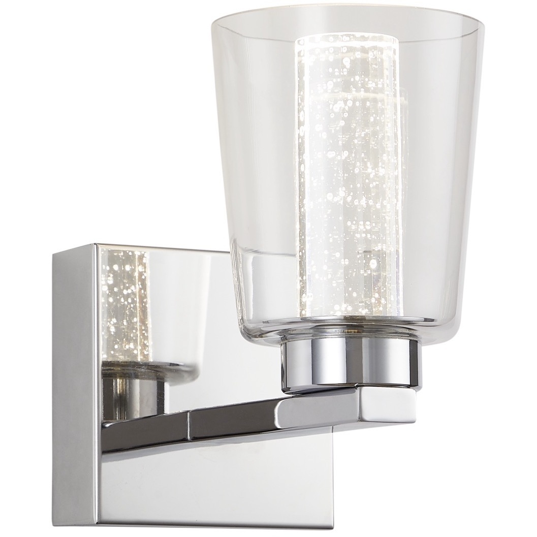 Artcraft AC7351CH Dalton LED 4.25 inch Chrome Bathroom Sconce Wall Light