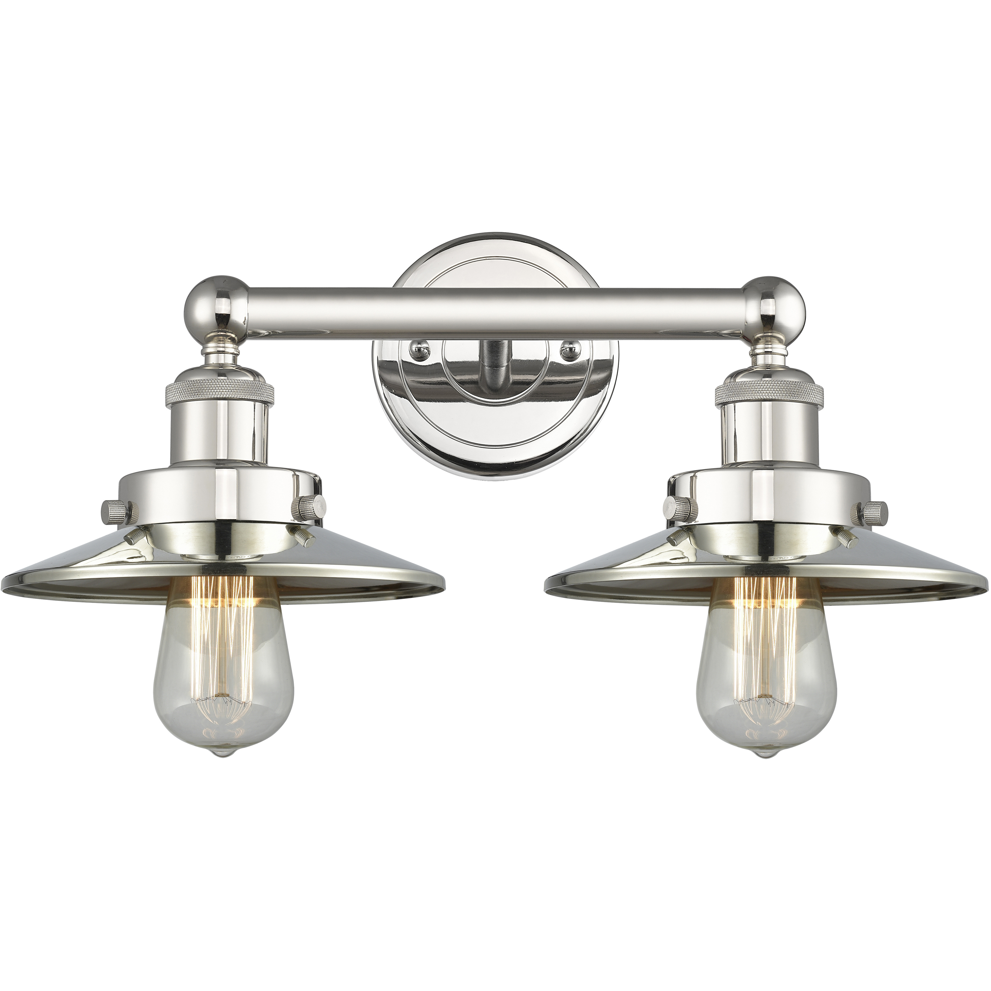 Railraod 2 Light 17 inch Polished Nickel Bath Vanity Light Wall Light
