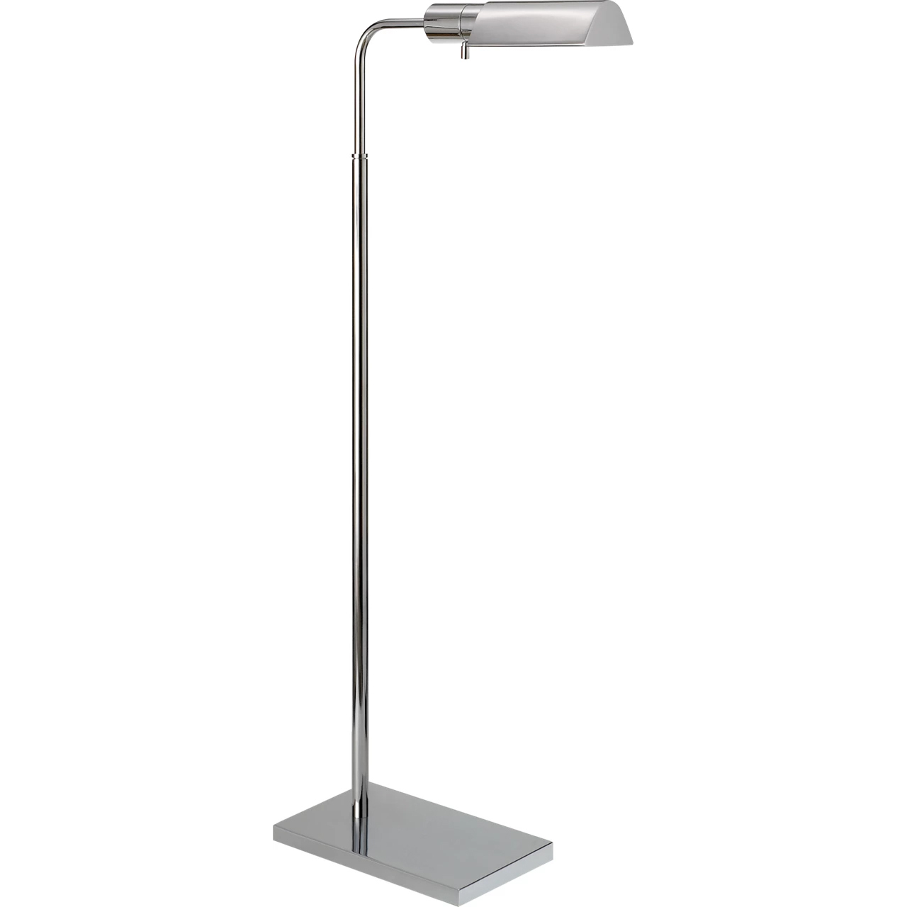 Studio 34 inch 60 watt Polished Nickel Adjustable Floor Lamp Portable Light