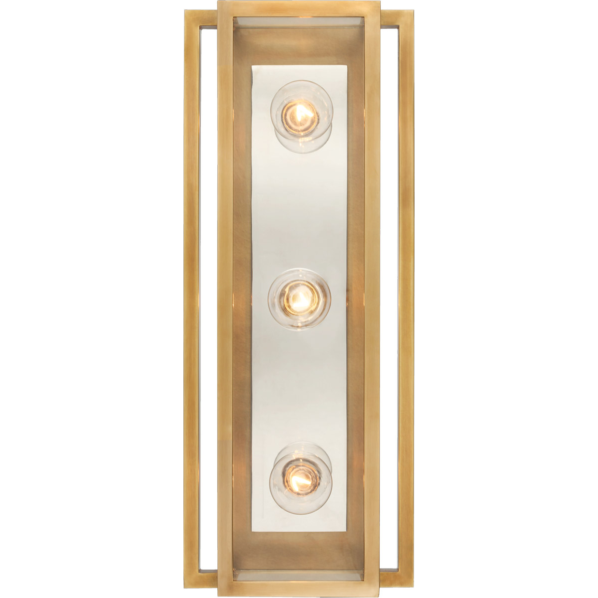 Ian K. Fowler Halle LED 7.25 inch Hand-Rubbed Antique Brass and Polished Nickel Vanity Light Wall Light