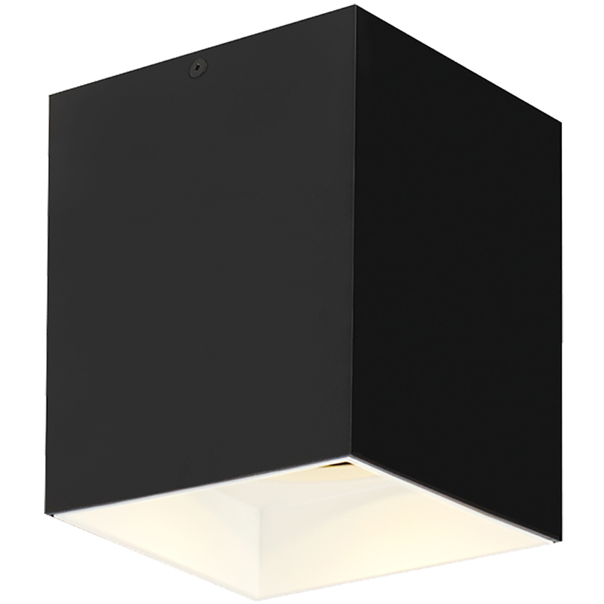 Sean Lavin Exo LED 5.2 inch White Flush Mount Ceiling Light in 20 Degree, LED 90 CRI 3500K, Matte Black/White, Integrated LED