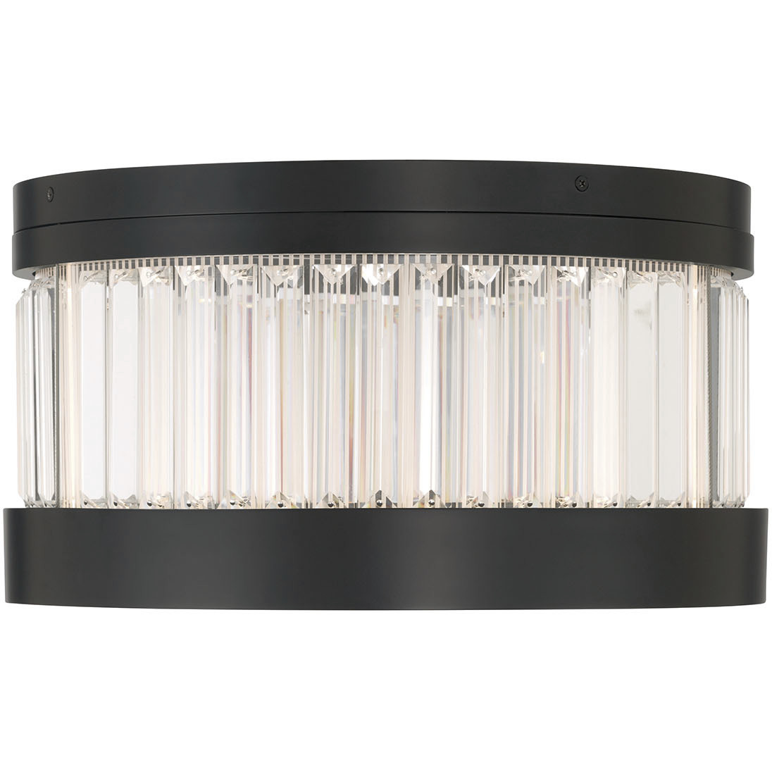Empra LED 15.75 inch Matte Black Flush Mount Ceiling Light