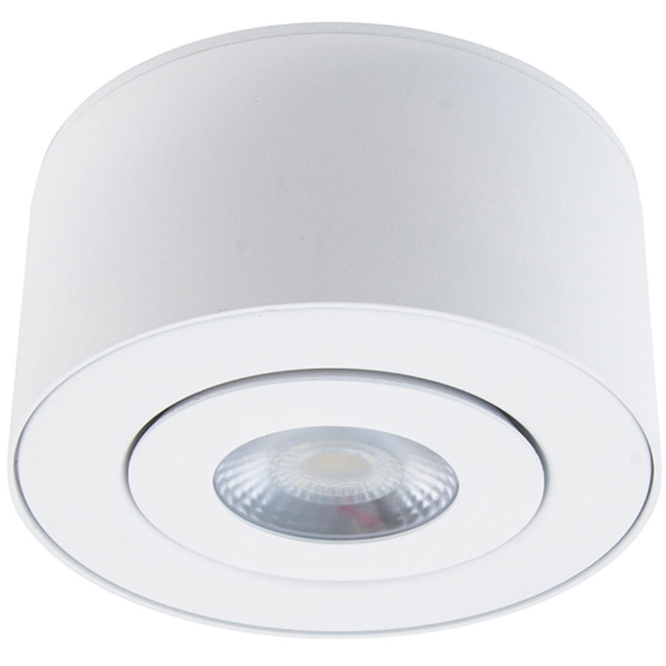 I Spy 1 Light 5 inch White Outdoor Flush Mount in 4000K