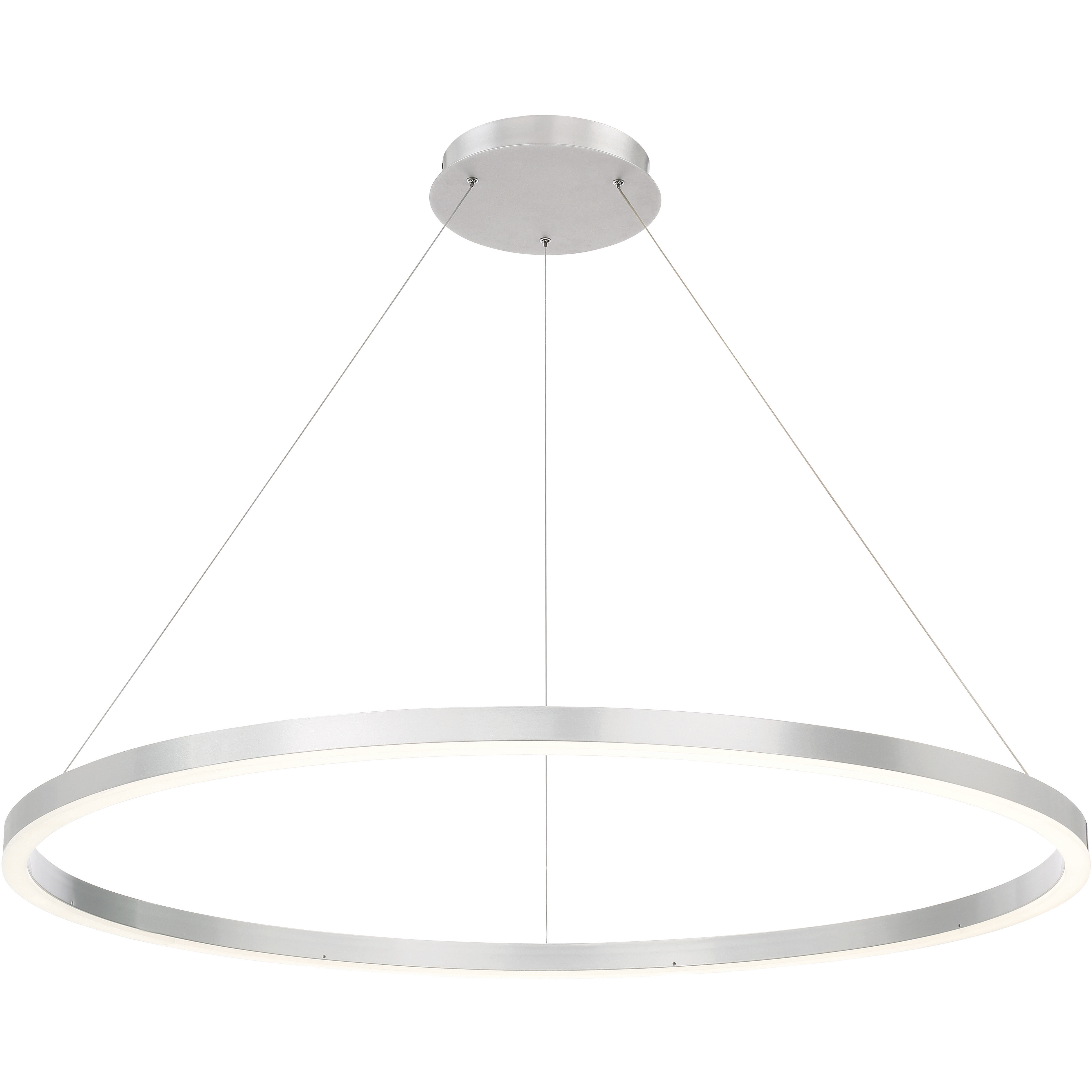 Spunto LED 47.25 inch Silver Chandelier Ceiling Light, Medium
