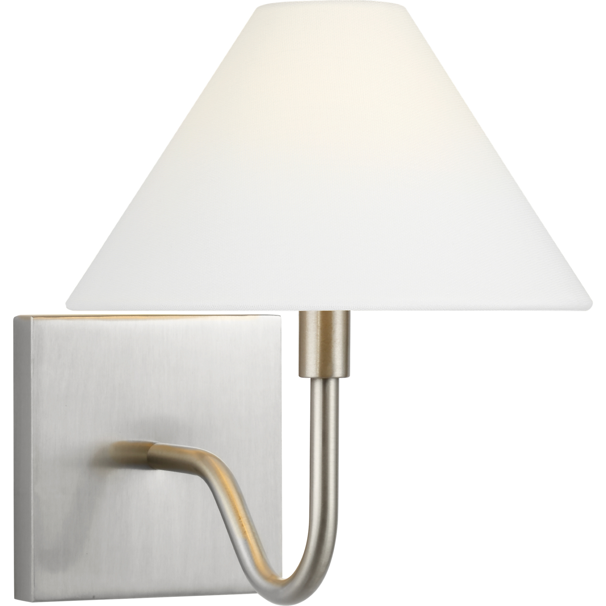 Drew & Jonathan Eldon 1 Light 8.25 inch Brushed Nickel Wall Sconce Wall Light, Small