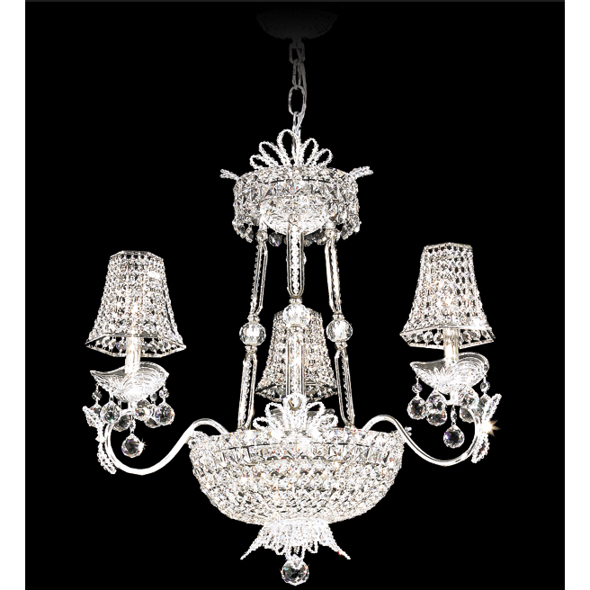 Princess 3 Light Gold Accents Only Chandelier Ceiling Light