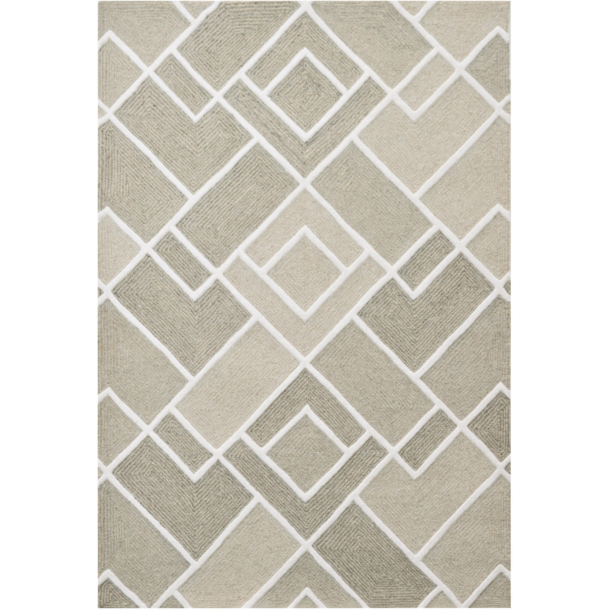 Sachin 36 X 24 inch Grey/ Neutral Rug in 2 x 3