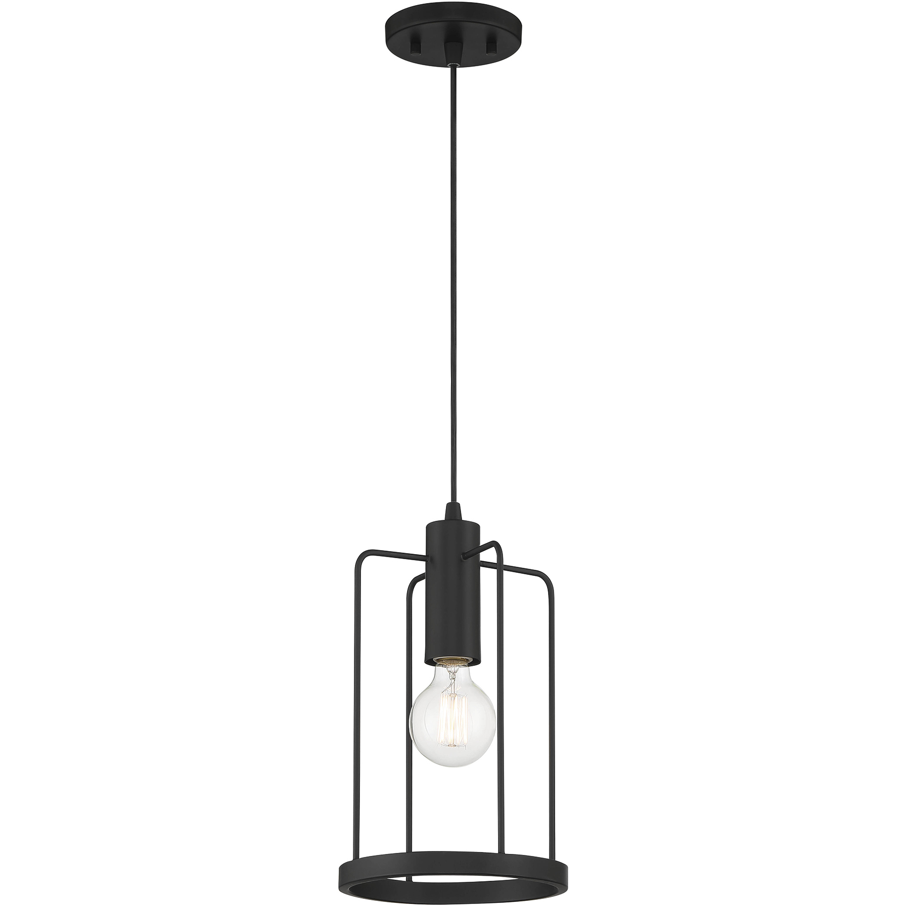 Tafo 1 Light 8 inch Matte Black Pendant Ceiling Light