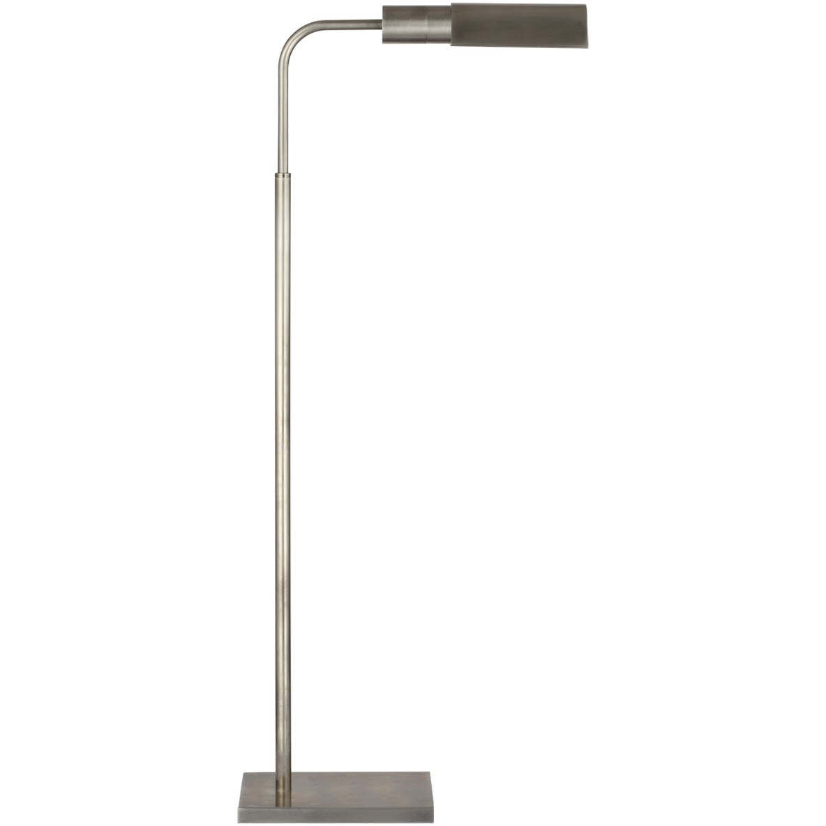 Studio 34.75 inch 1.6 watt Antique Nickel Adjustable Cordless Pharmacy Floor Lamp Portable Light