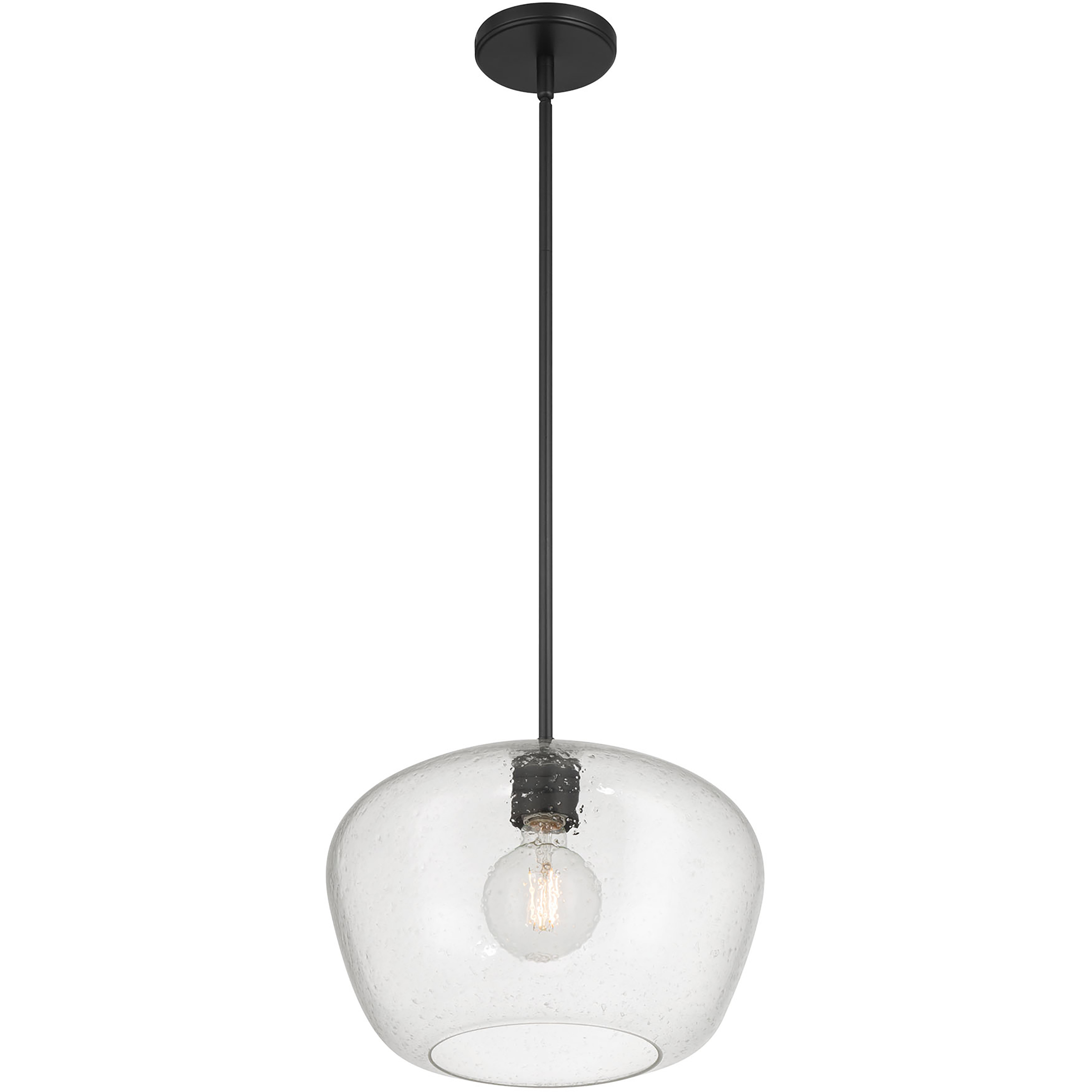 Pomari 1 Light 14 inch Matte Black Pendant Ceiling Light