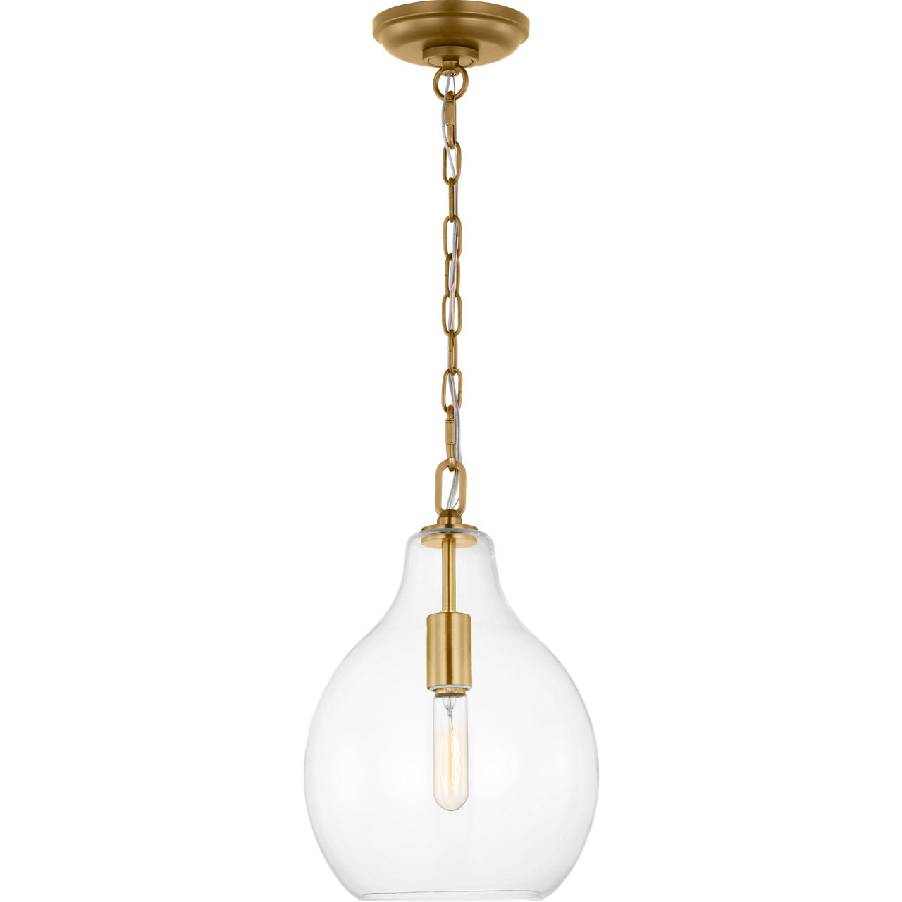 ED Ellen DeGeneres Magnus 1 Light 10 inch Burnished Brass Pendant Ceiling Light