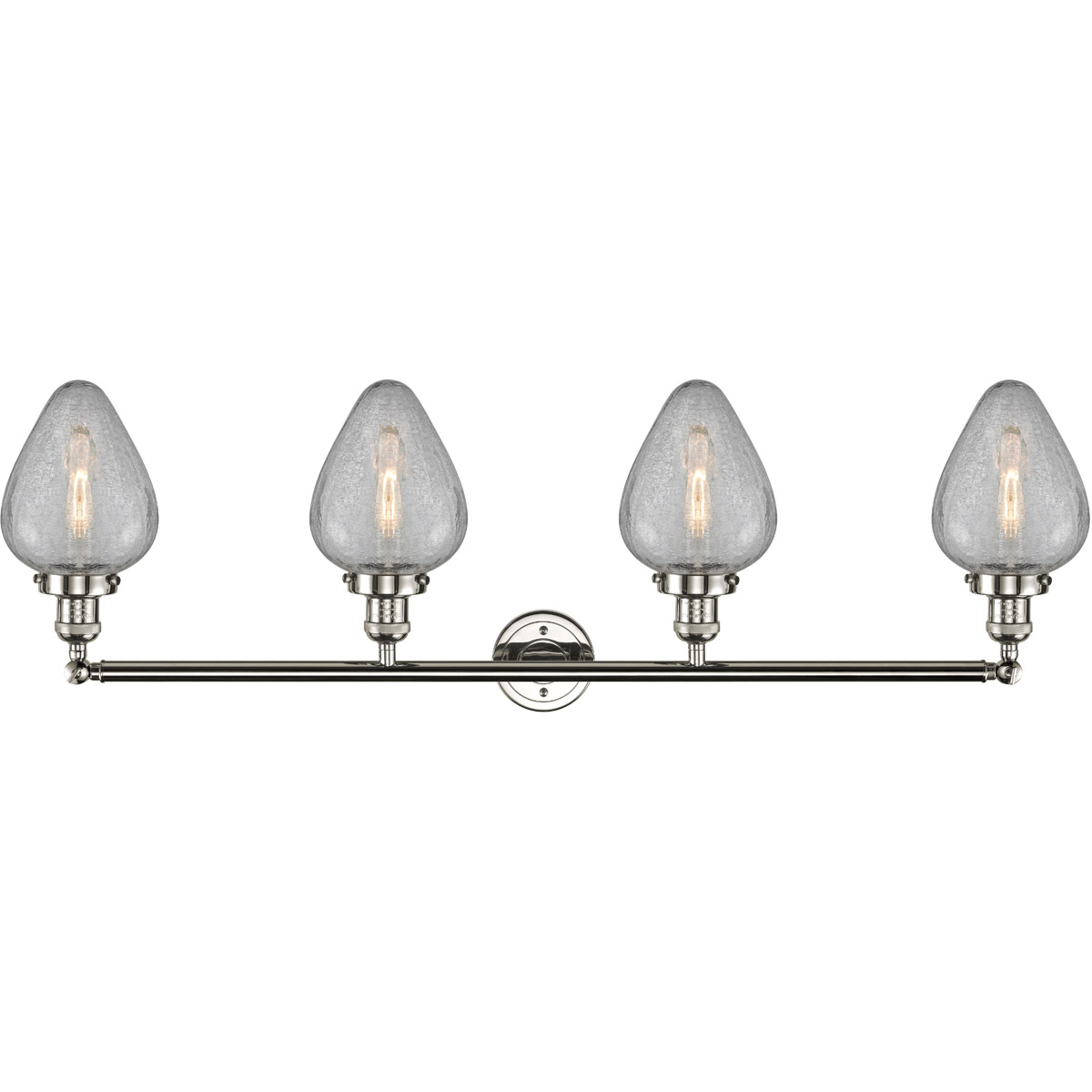 Franklin Restoration Geneseo 4 Light 43 inch Polished Nickel Bath Vanity Light Wall Light, Franklin Restoration