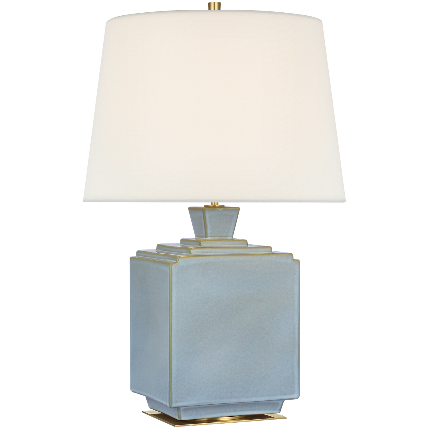 Thomas O'Brien Meurice 27 inch 15 watt Silk Blue Table Lamp Portable Light