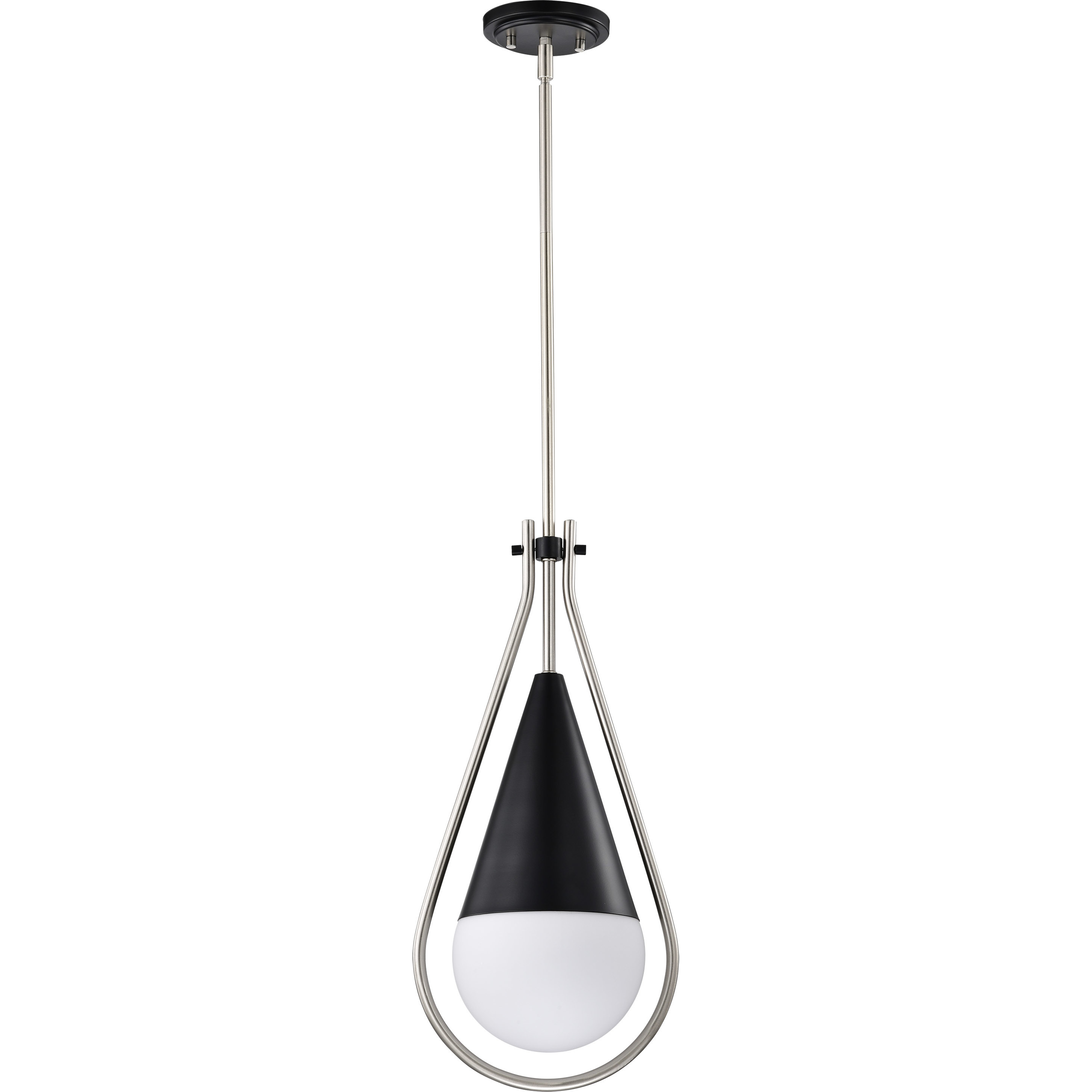 Admiral 1 Light 10 inch Matte Black Pendant Ceiling Light