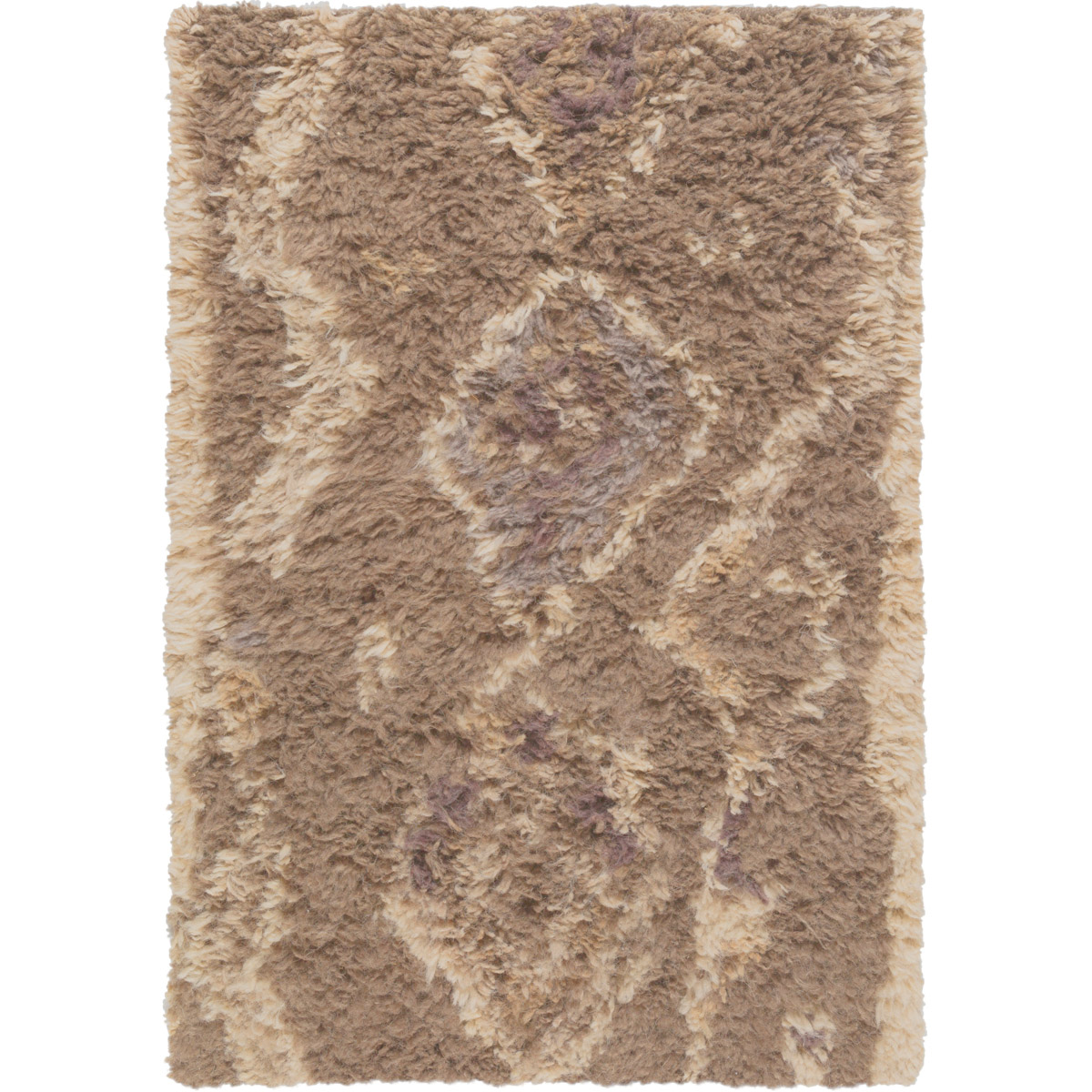Denali 36 X 24 inch Camel, Ivory, Dark Purple Rug