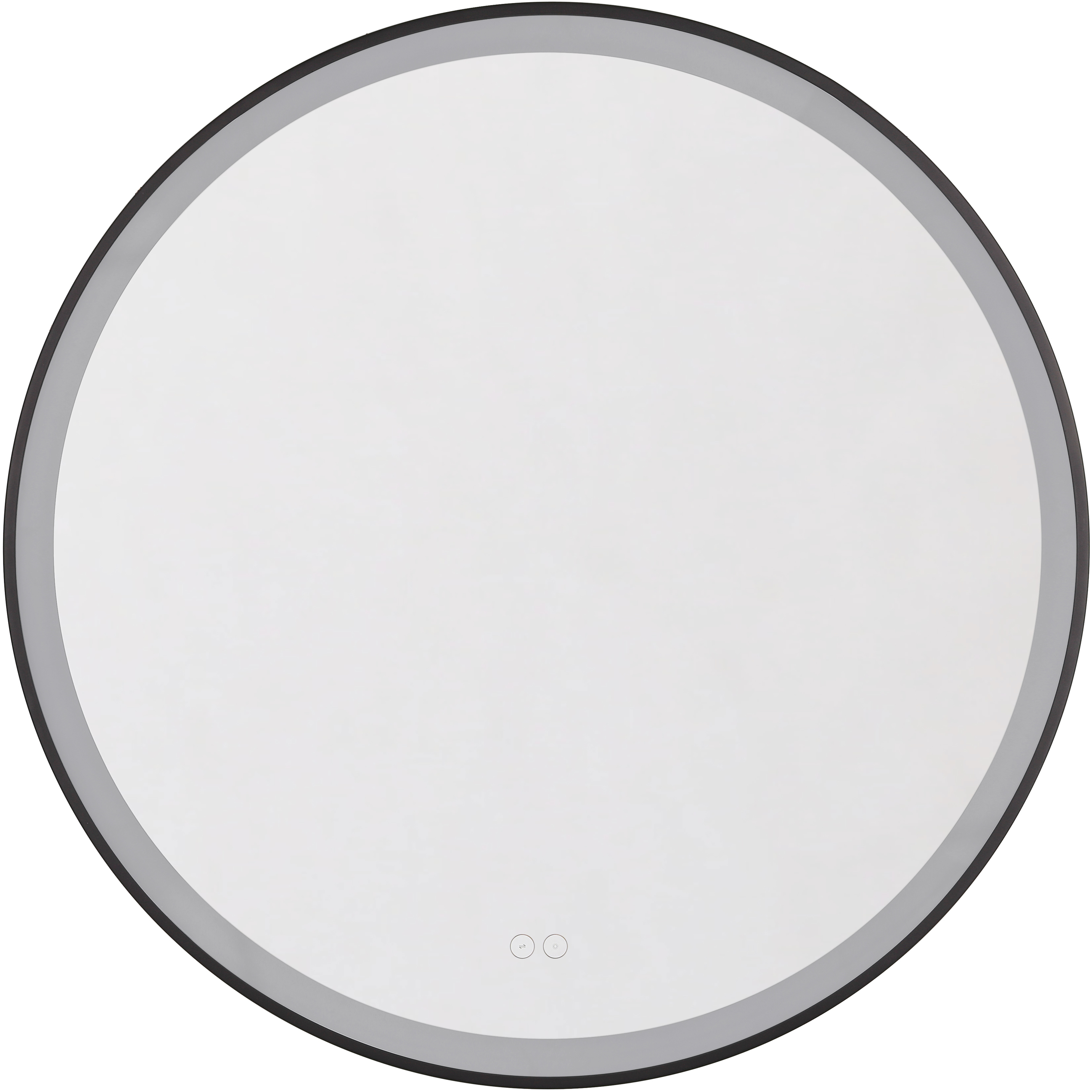 Ross 32 X 32 inch Flat Black Framed LED Mirror, Front Lit