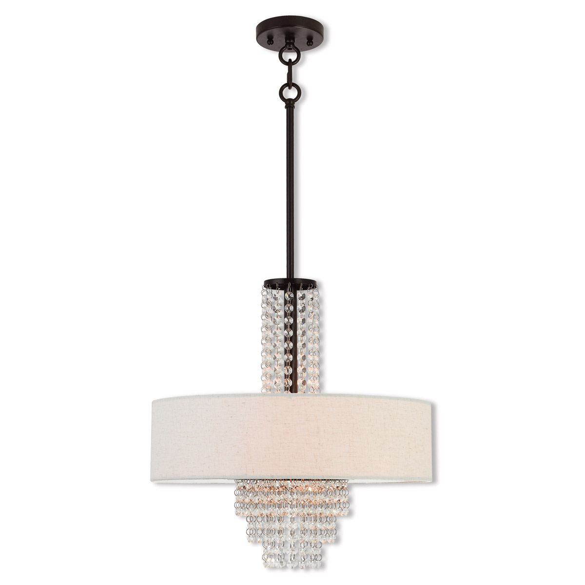 Carlisle 4 Light 18 inch English Bronze Pendant Chandelier Ceiling Light