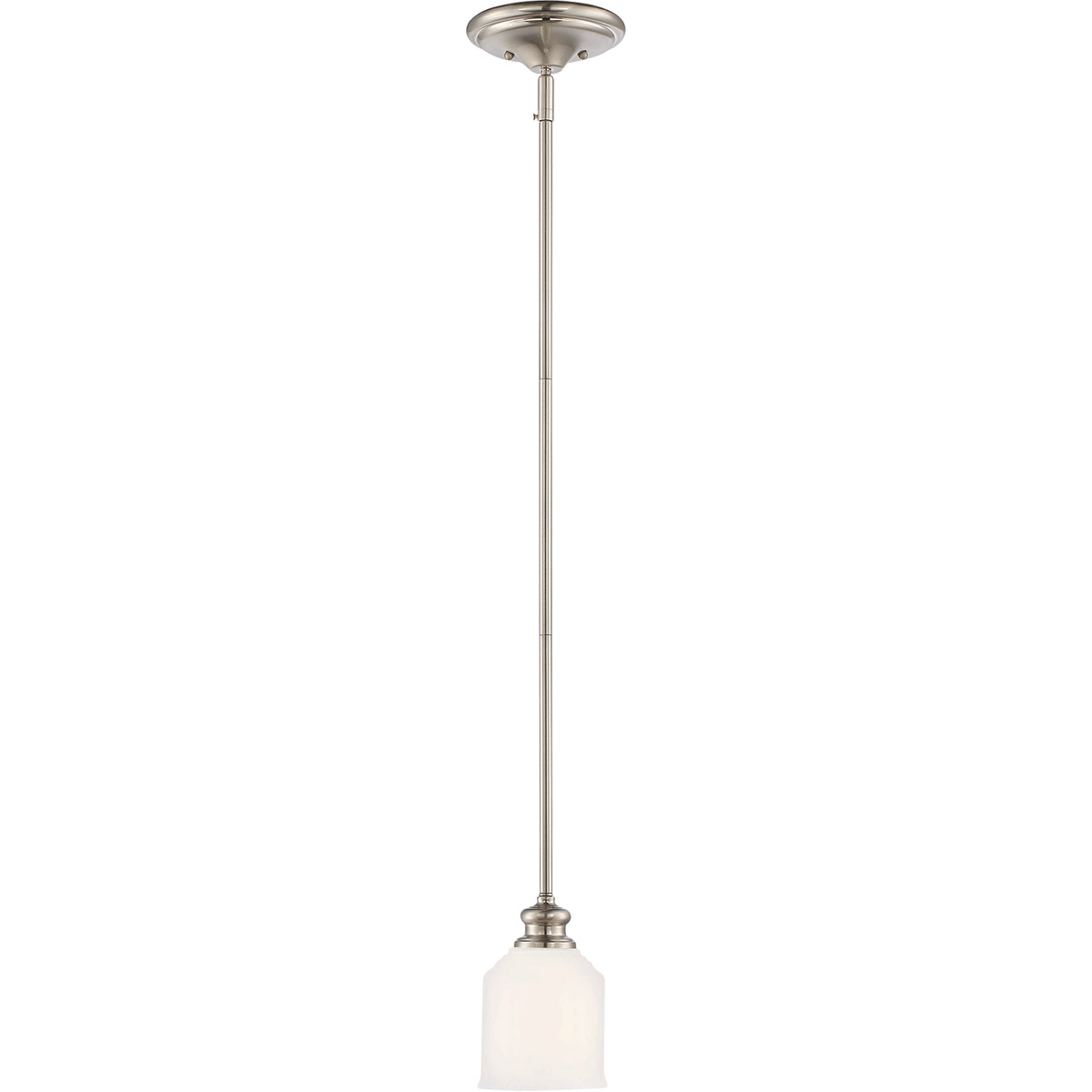 Melrose 1 Light 5 inch Satin Nickel Mini-Pendant Ceiling Light, Essentials
