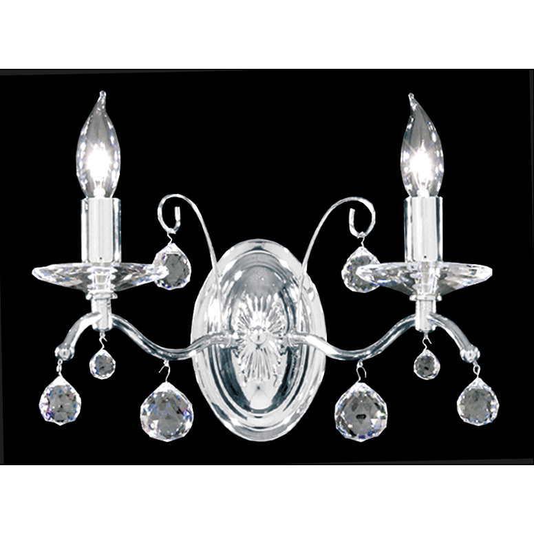 Regalia 2 Light 13 inch Silver Wall Sconce Wall Light