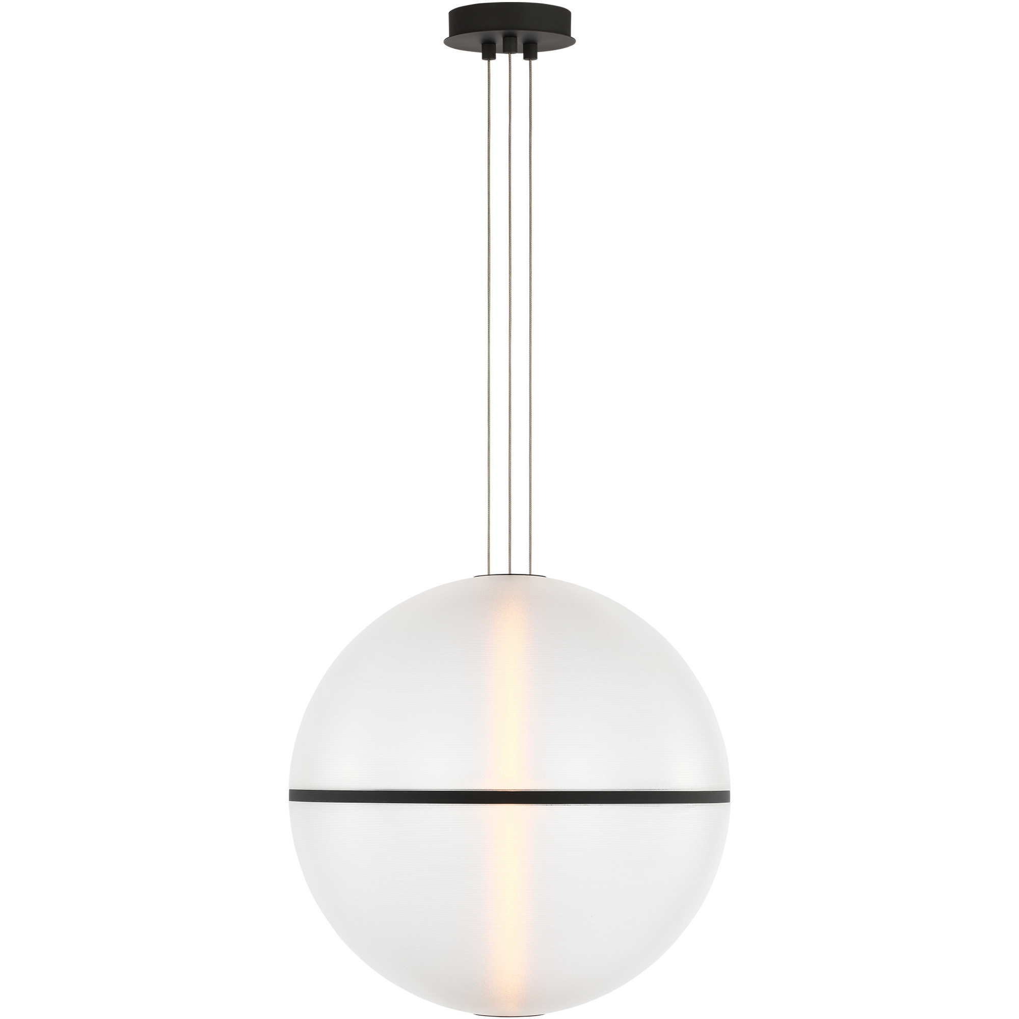 Sean Lavin Bicono Round LED 18 inch Nightshade Black Pendant Ceiling Light
