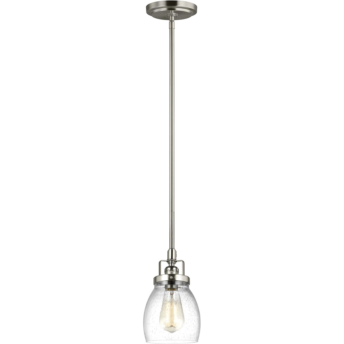 Belton 1 Light 5.38 inch Brushed Nickel Mini-Pendant Ceiling Light