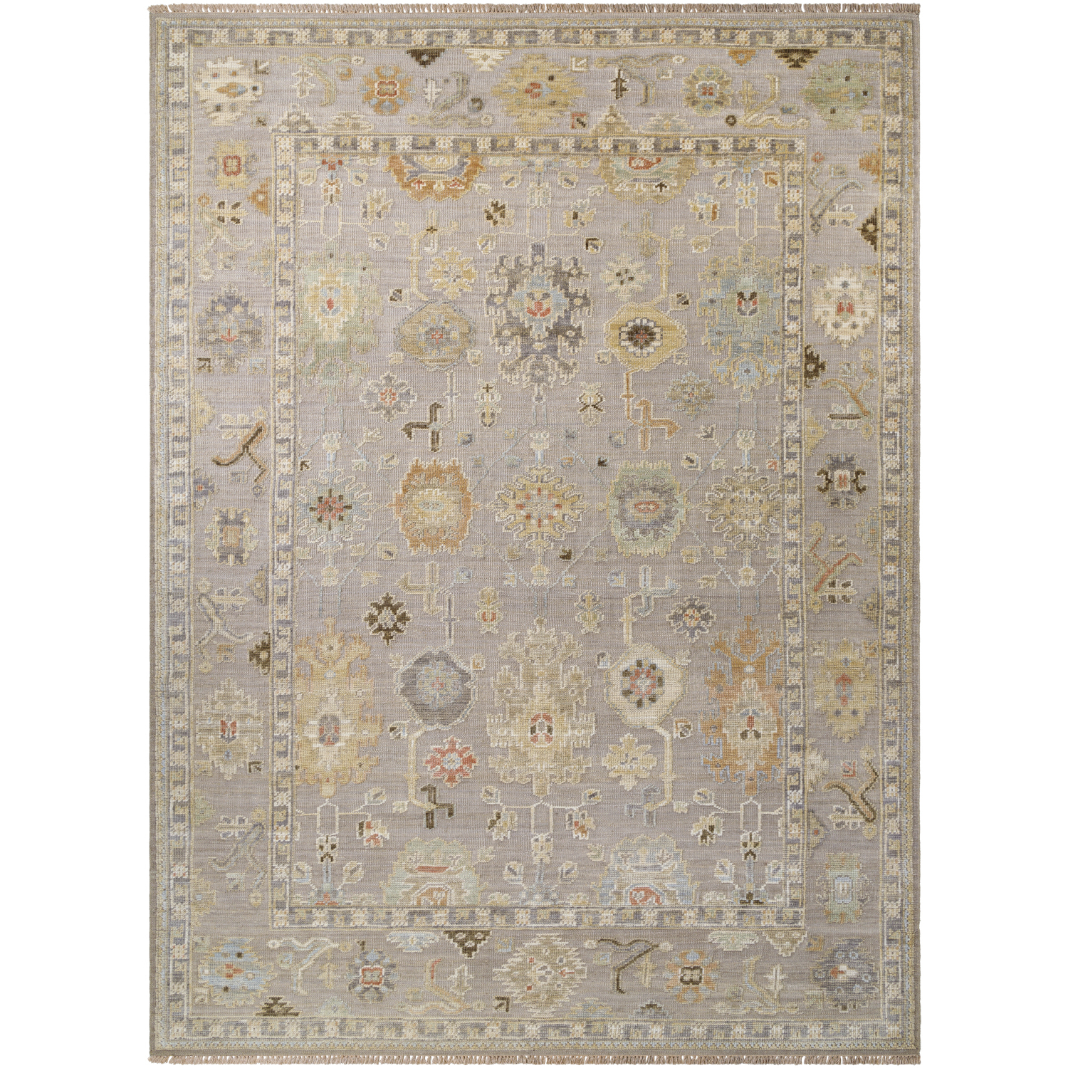 Sinclair 168 X 120 inch Khaki / Ash / Grey / Natural Handmade Rug in 10 x 14