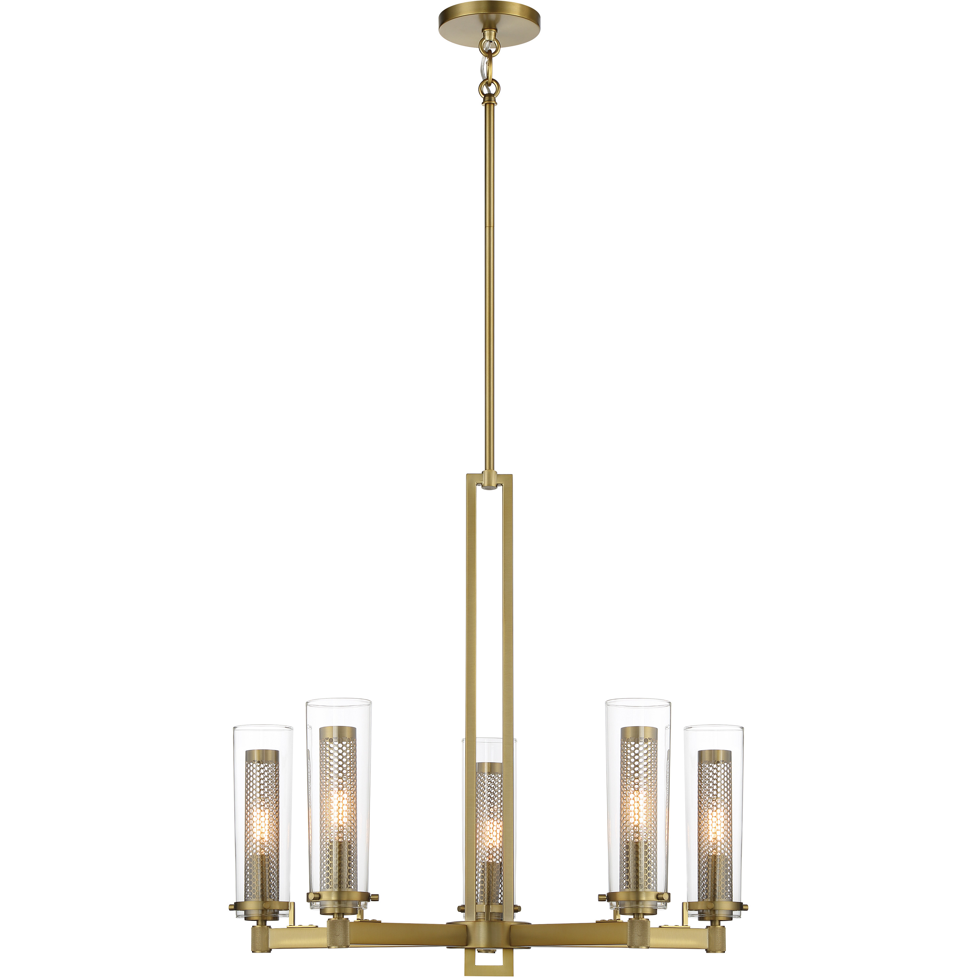 Emmerham 5 Light 26 inch Soft Brass Chandelier Ceiling Light