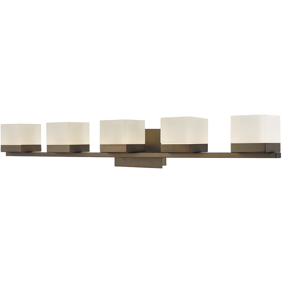 Cubic LED 40 inch Bronze Vanity Bar Light Wall Light