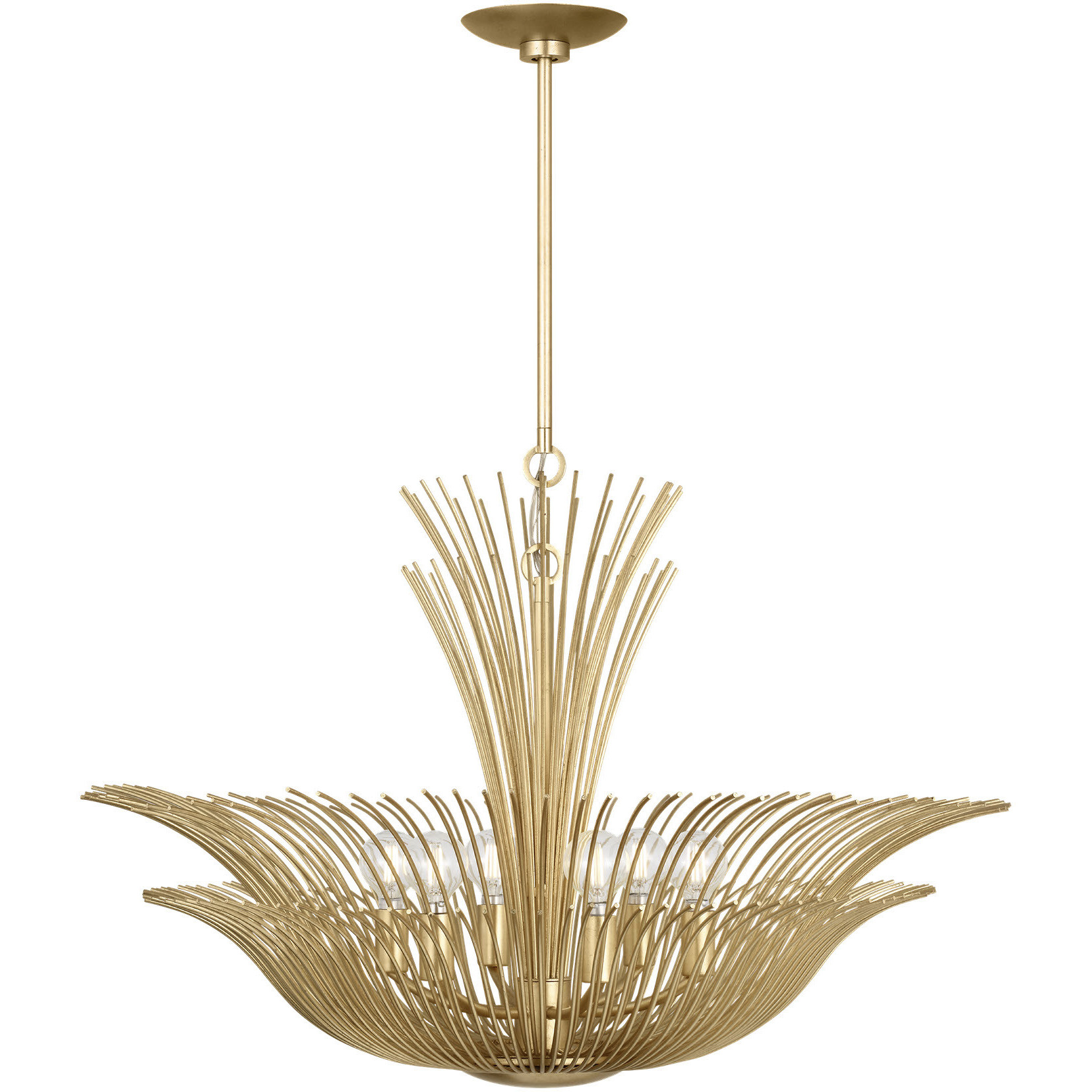 Christiane Lemieux Dorelle 6 Light 28 inch Gild Chandelier Ceiling Light