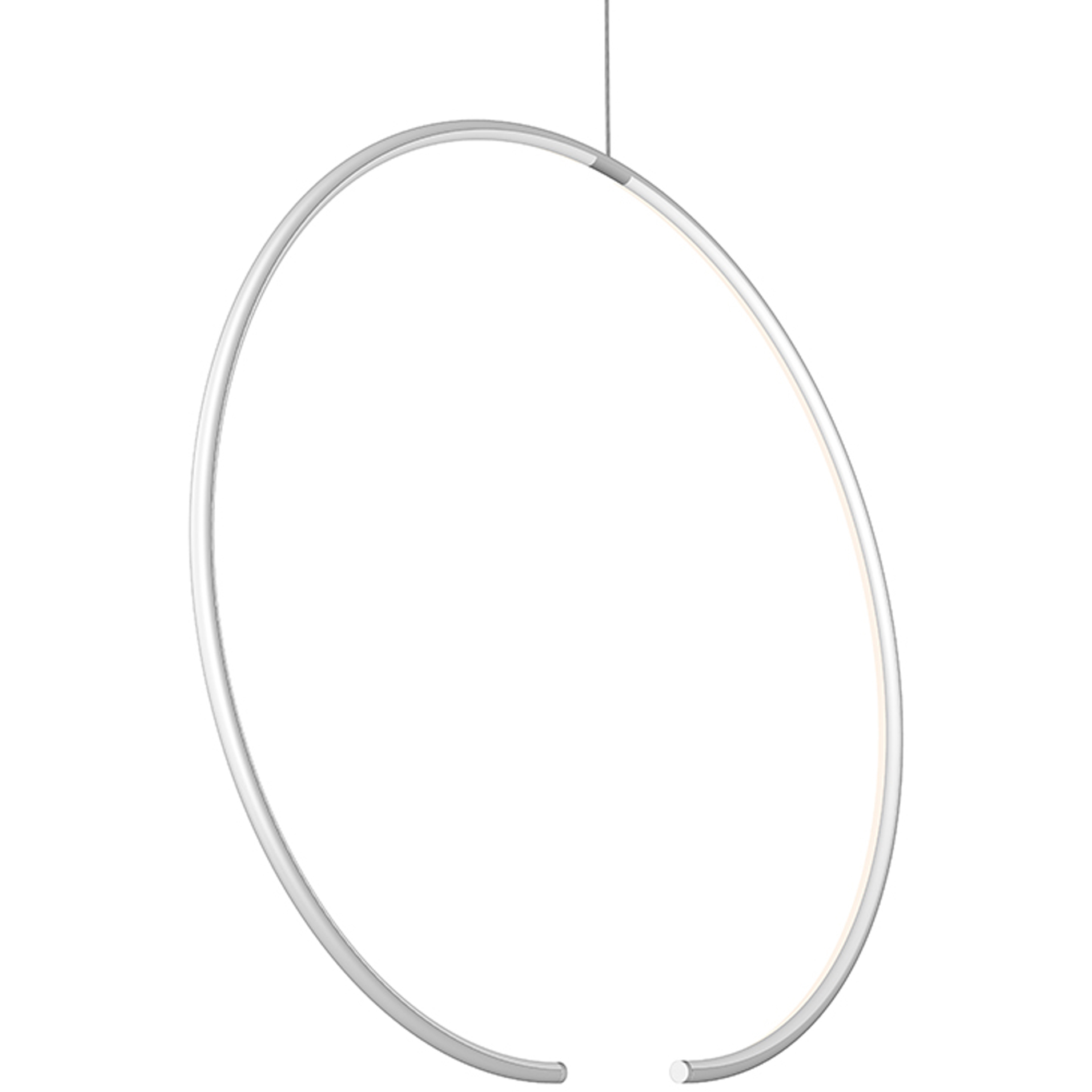 Torc LED 24.5 inch Satin White Pendant Ceiling Light