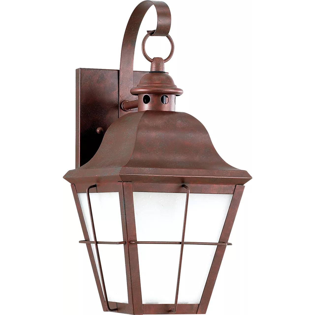 Chatham 1 Light 14.5 inch Weathered Copper Outdoor Wall Lantern, Medium