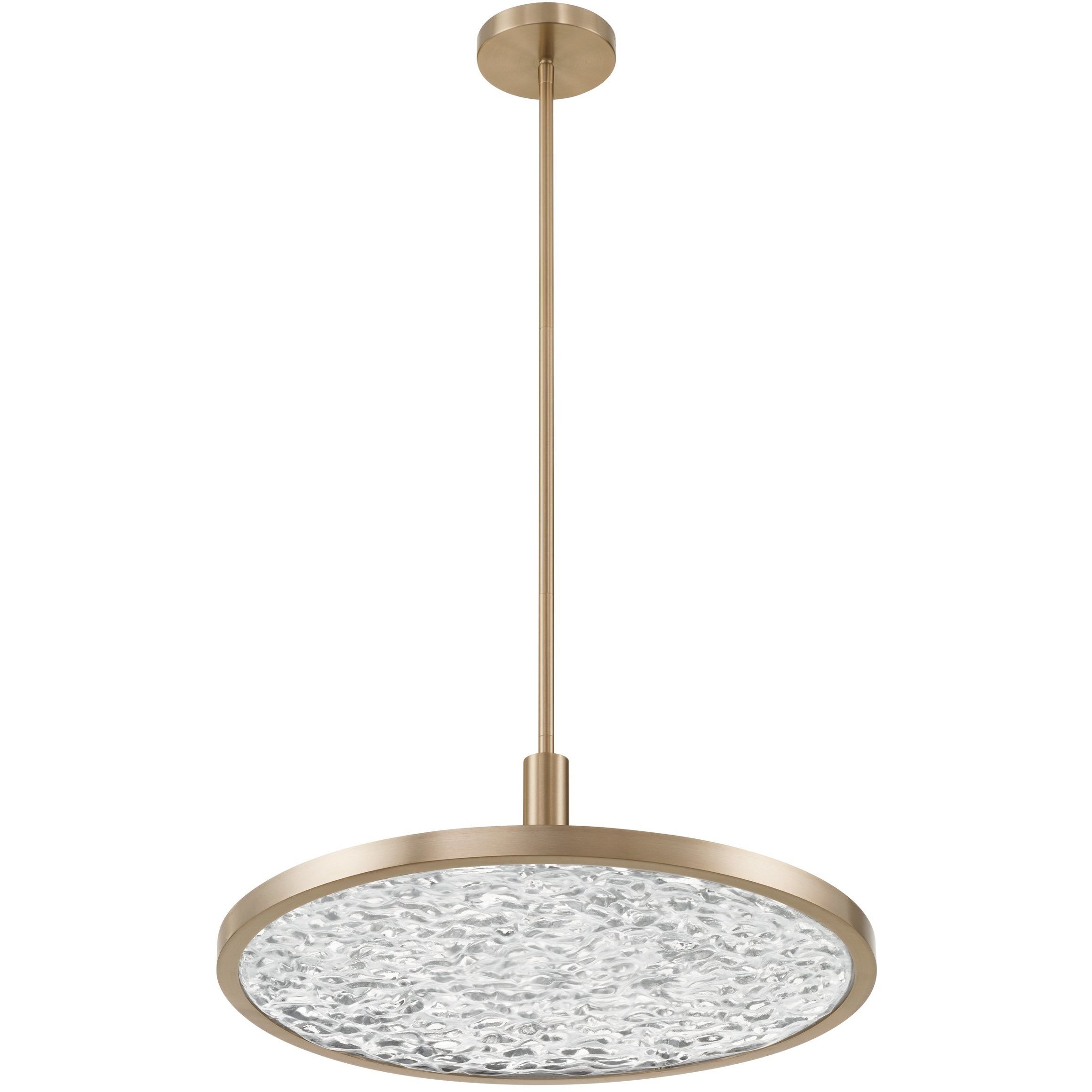 Courtney LED 24 inch Champagne Gold Convertible Pendant Ceiling Light
