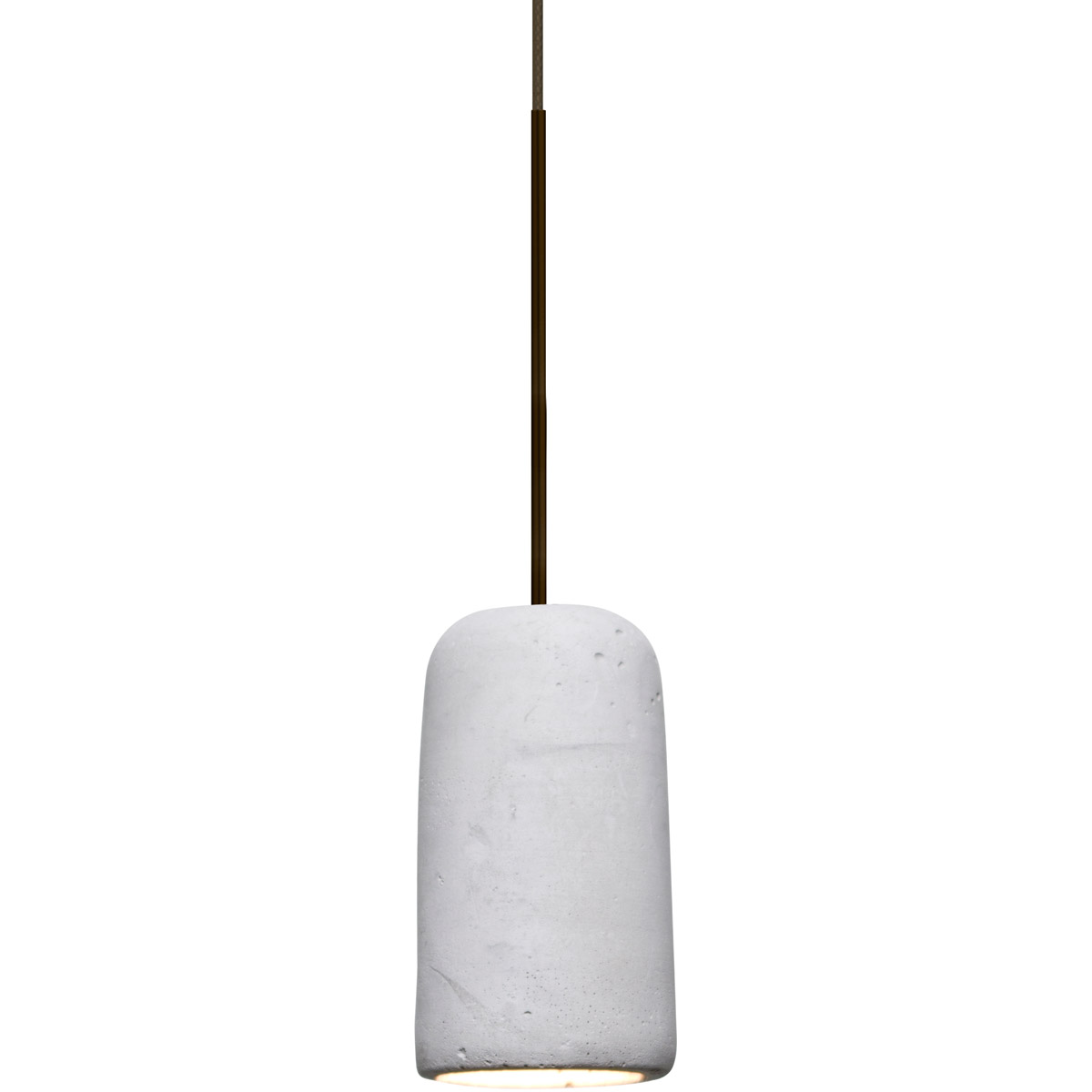 Glide LED Bronze Cord Pendant Ceiling Light in Natural Concrete
