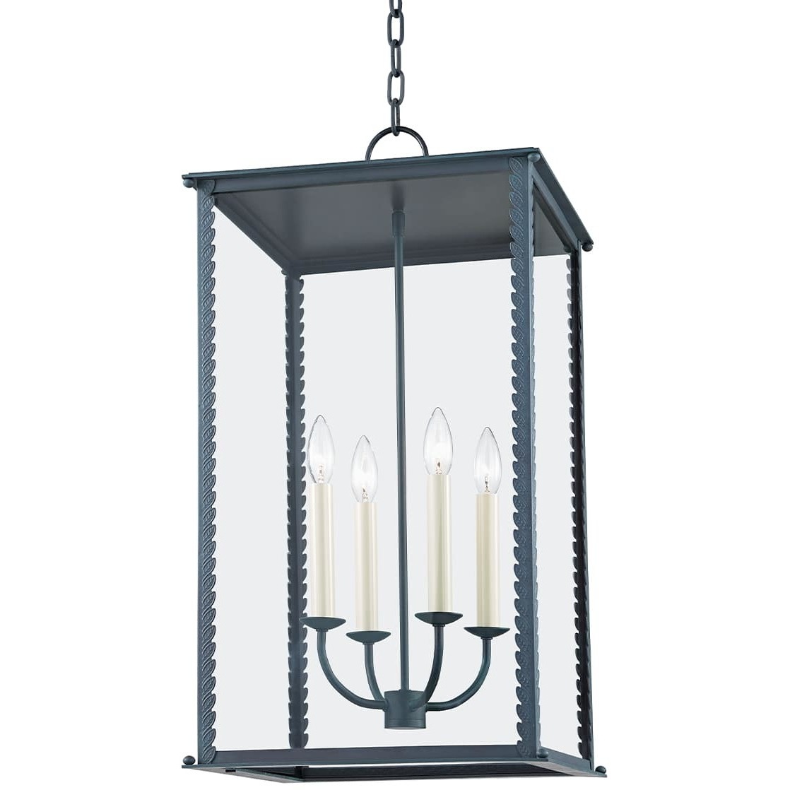 Zuma 4 Light 15 inch Verdigris Outdoor Pendant