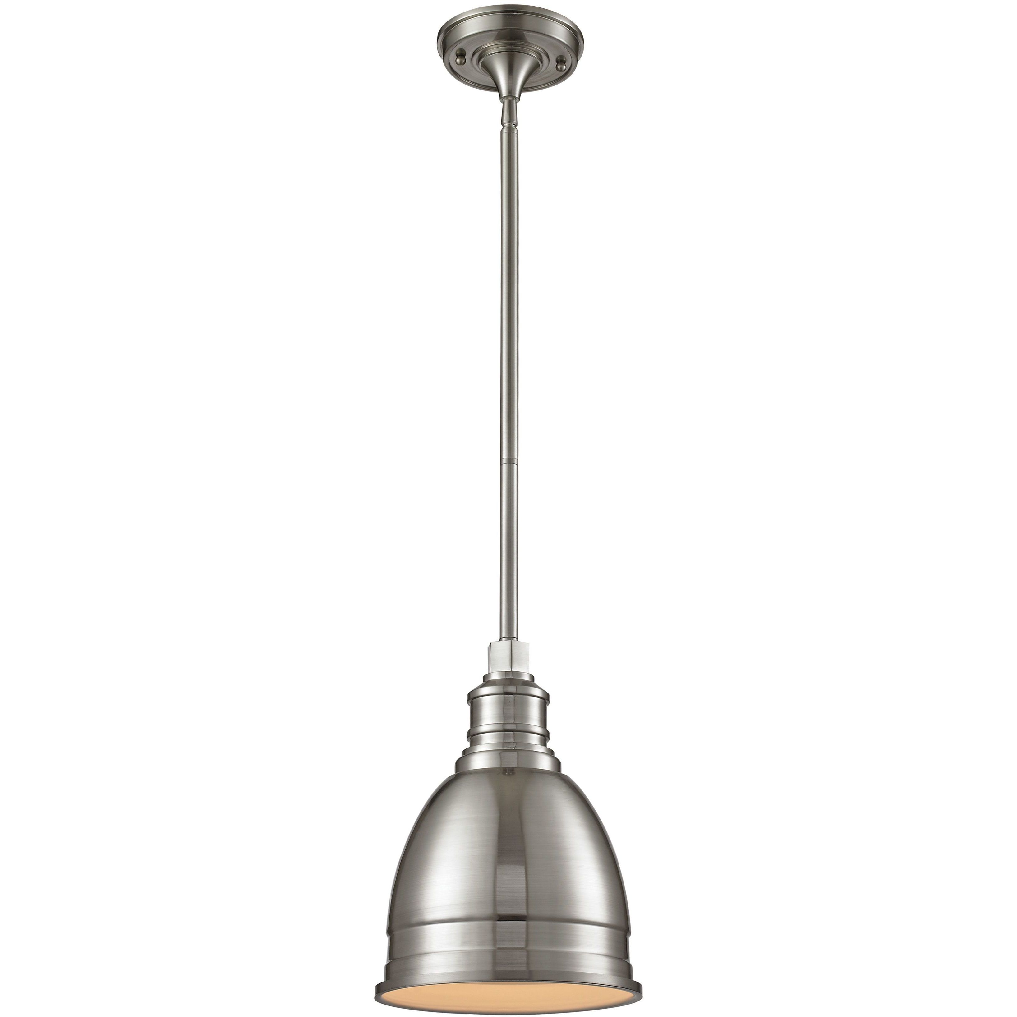 Carolton 1 Light 8 inch Brushed Nickel Mini Pendant Ceiling Light
