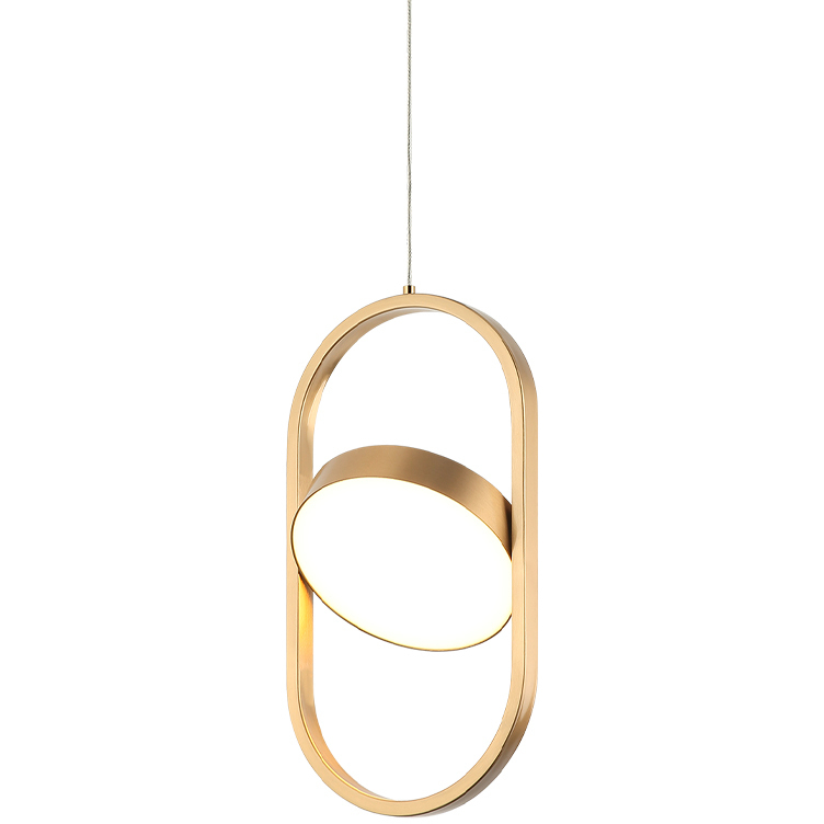Kennedy LED 6 inch Aged Gold Brass Pendant Ceiling Light