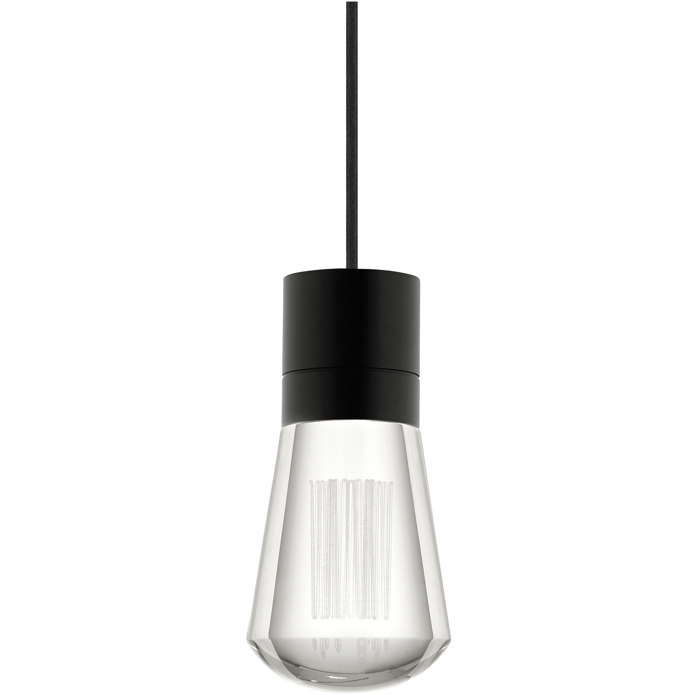 Sean Lavin Alva LED 3.6 inch Black Pendant Ceiling Light in LED 90 CRI 2200K-3000K, Black Cord, 1, Integrated LED