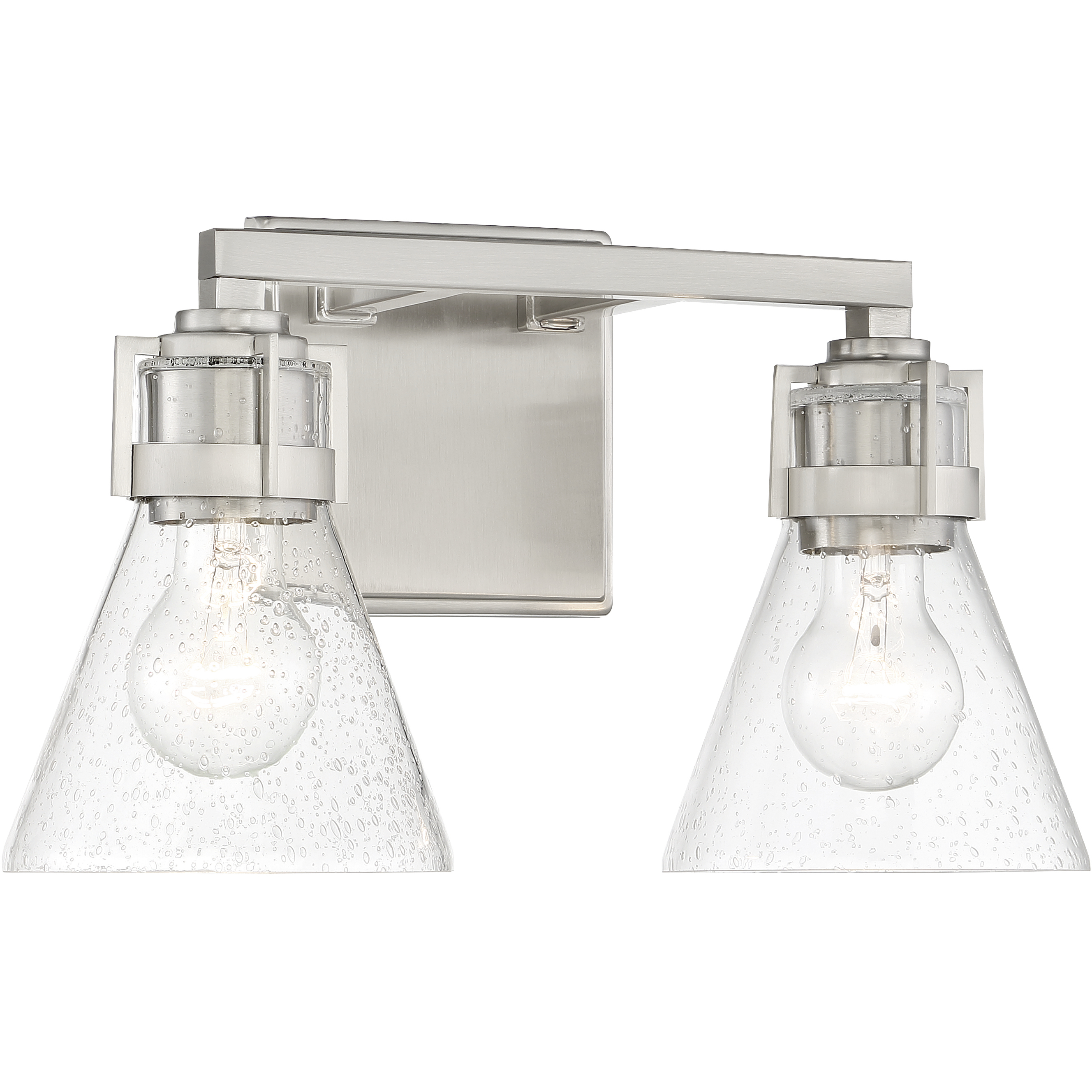 Chatham Square 2 Light 15 inch Brushed Nickel Bath Light Wall Light