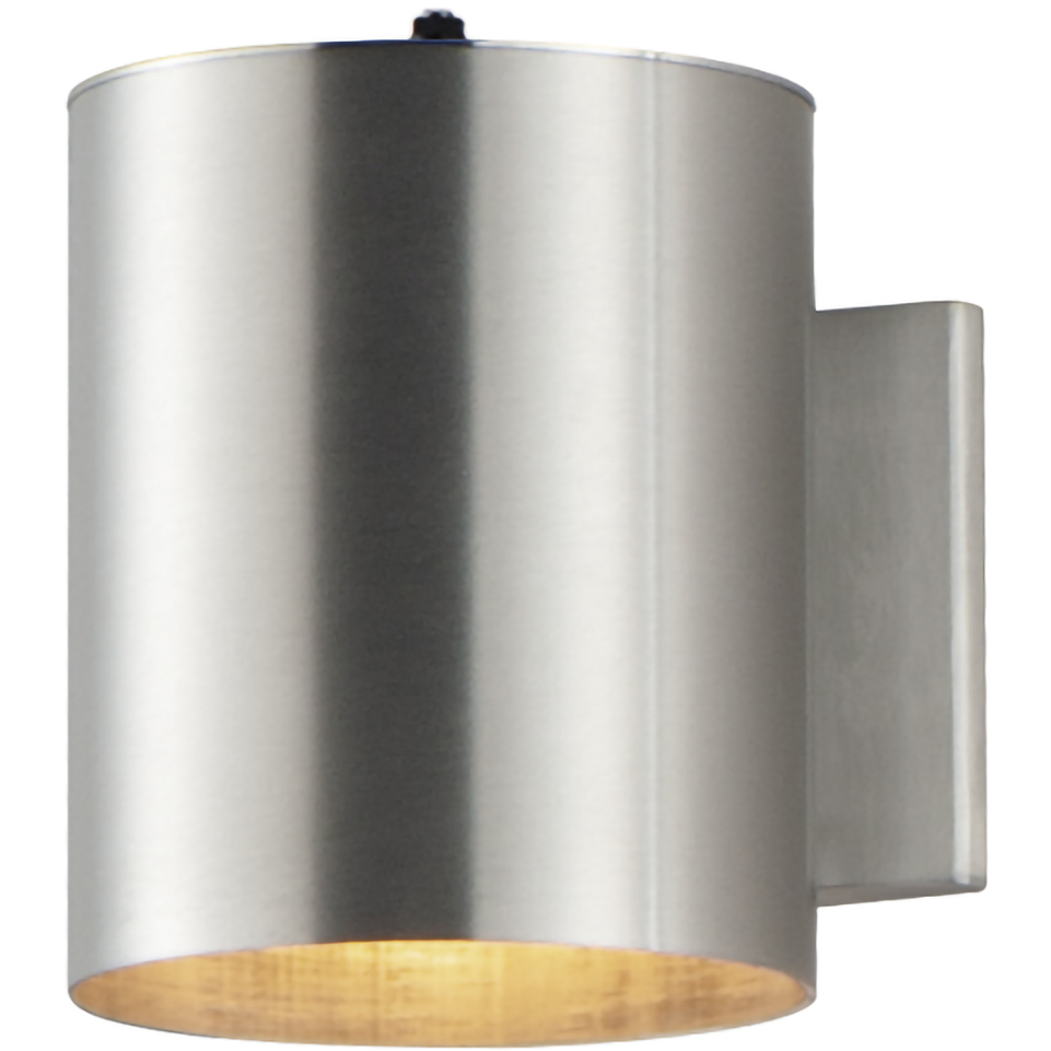 Outpost 1 Light 7.25 inch Brushed Aluminum Outdoor Wall Mount
